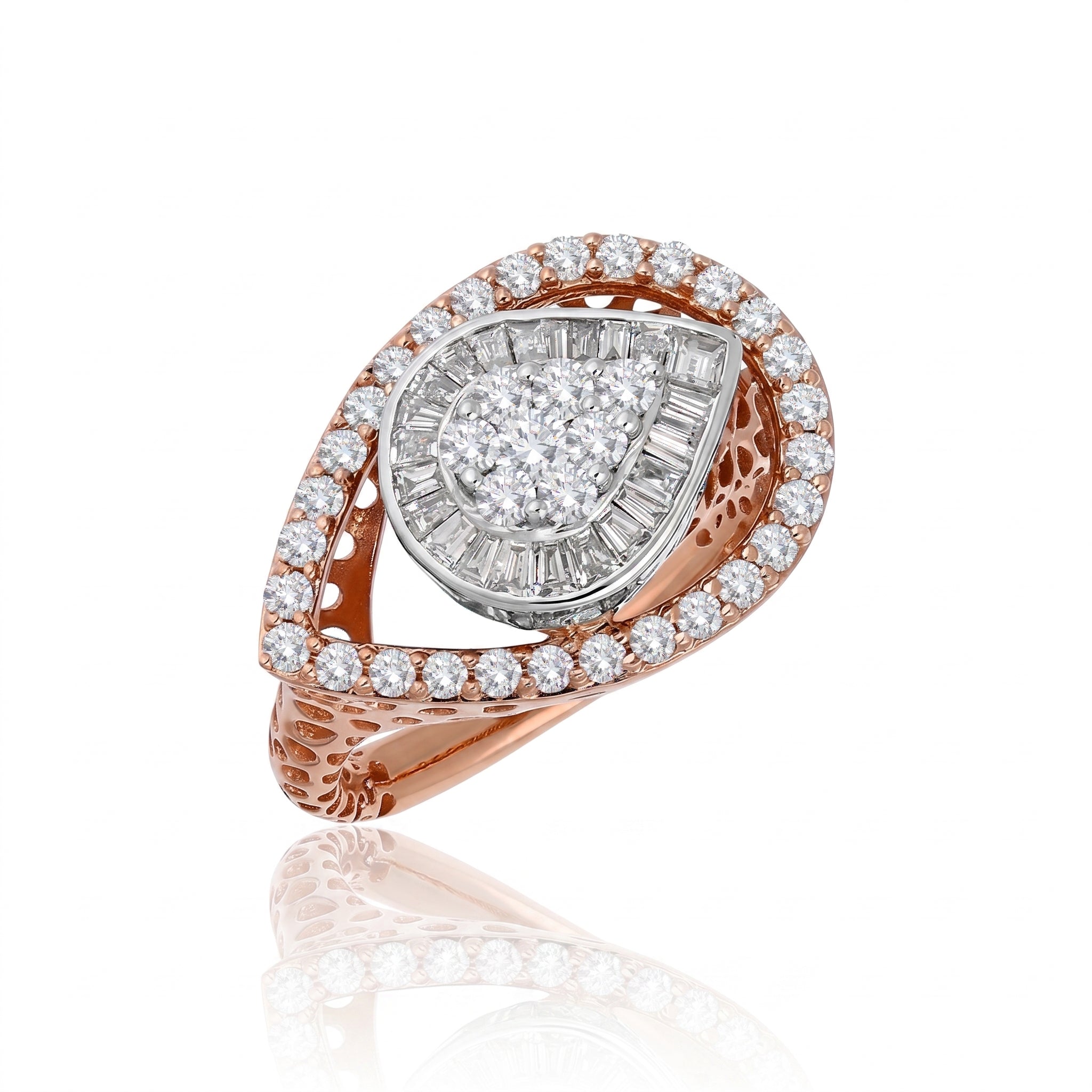 Celestial Teardrop Lab Grown Diamond Ring
