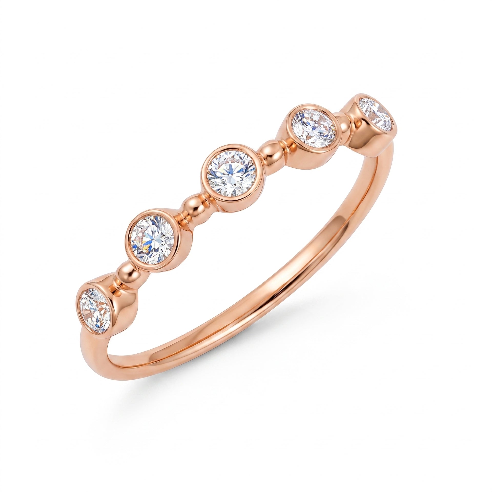 Open Bezel Set Lab Grown Diamond Ring