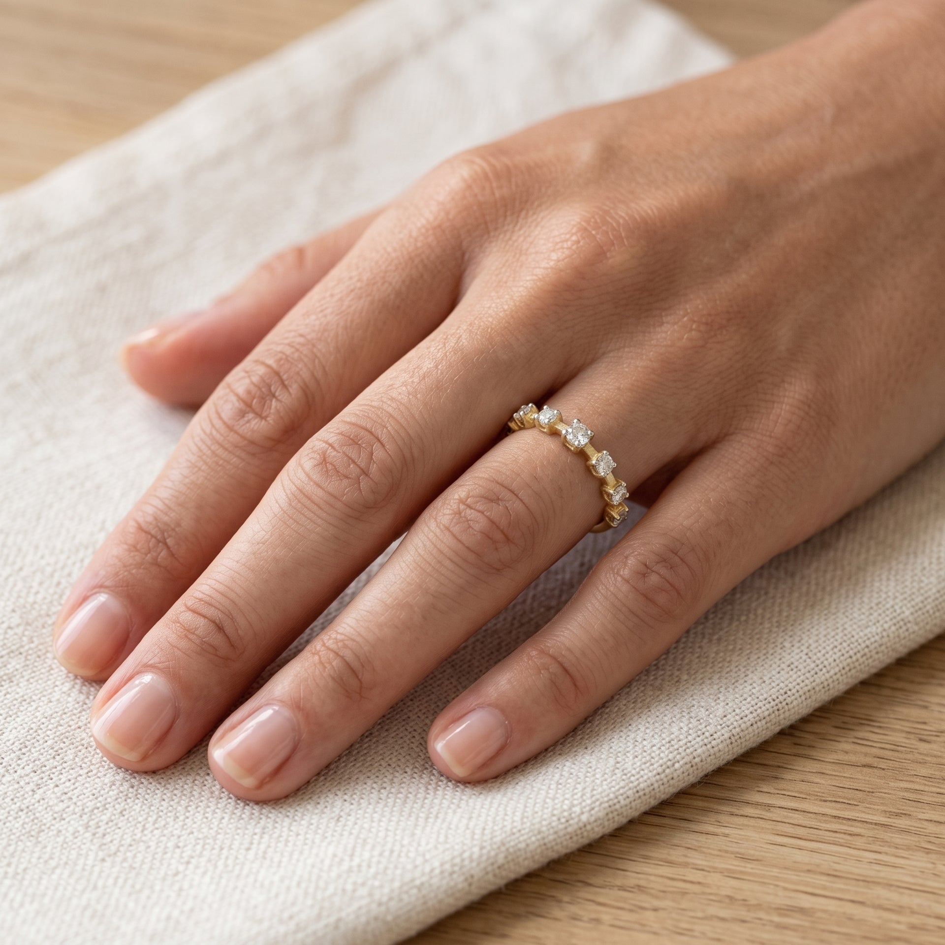 Starlight Line Lab Grown Diamond Ring