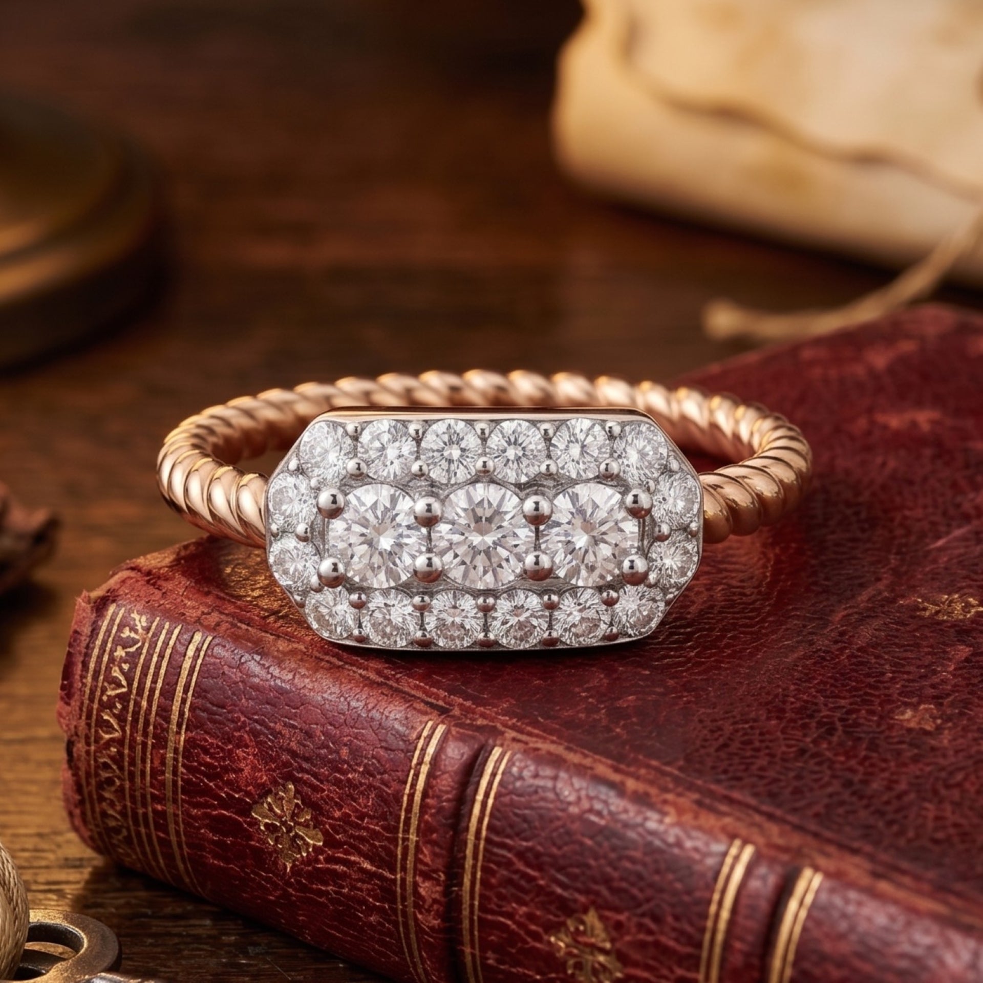 Twist of Elegance Lab Grown Diamond Ring