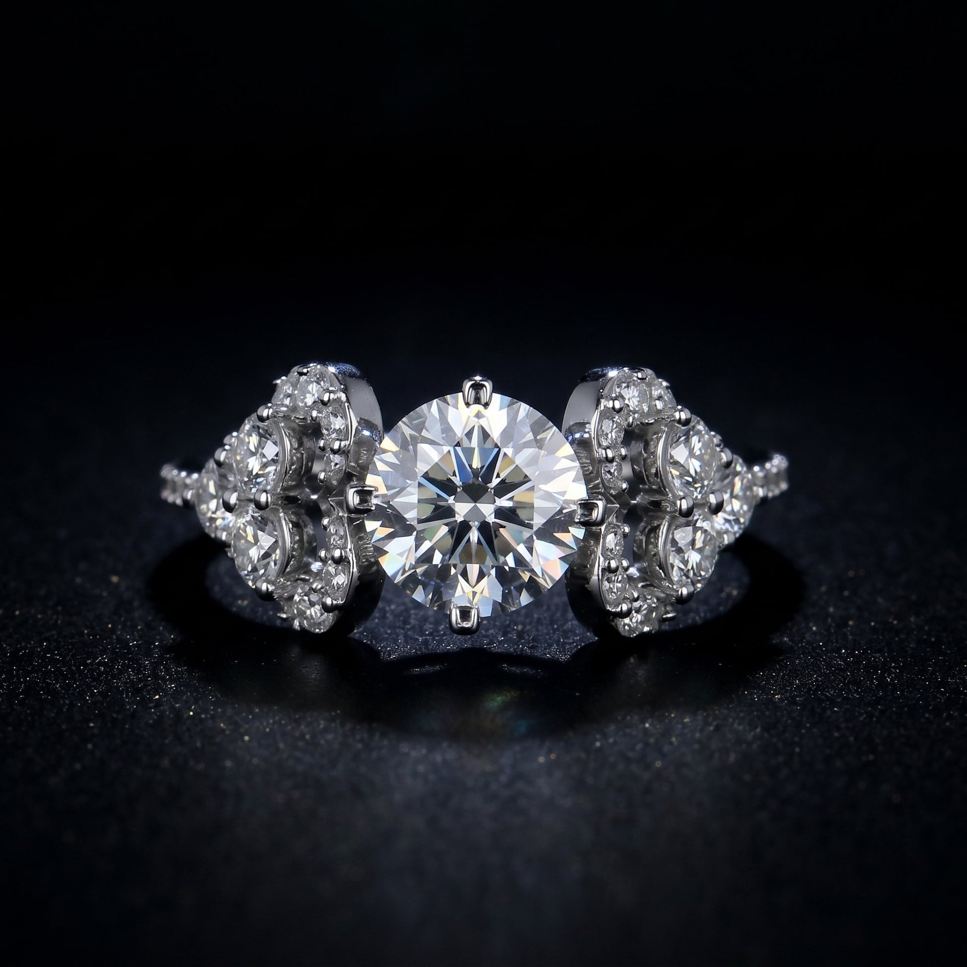 Trilogy Bloom Solitaire Lab Grown Diamond Ring