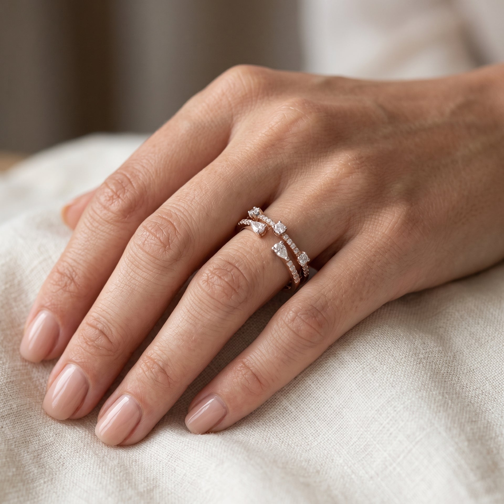 Stardust Wrap Lab Grown Diamond Ring