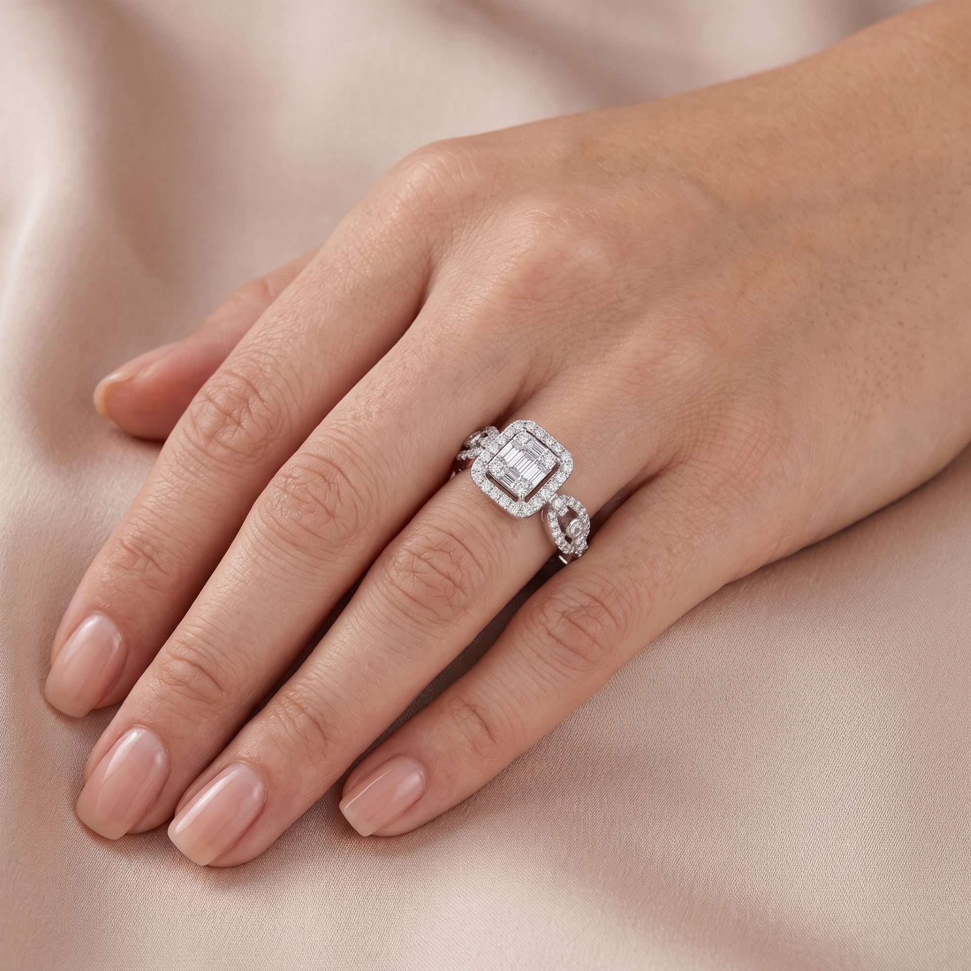 Palais Deco Lab Grown Diamond Ring