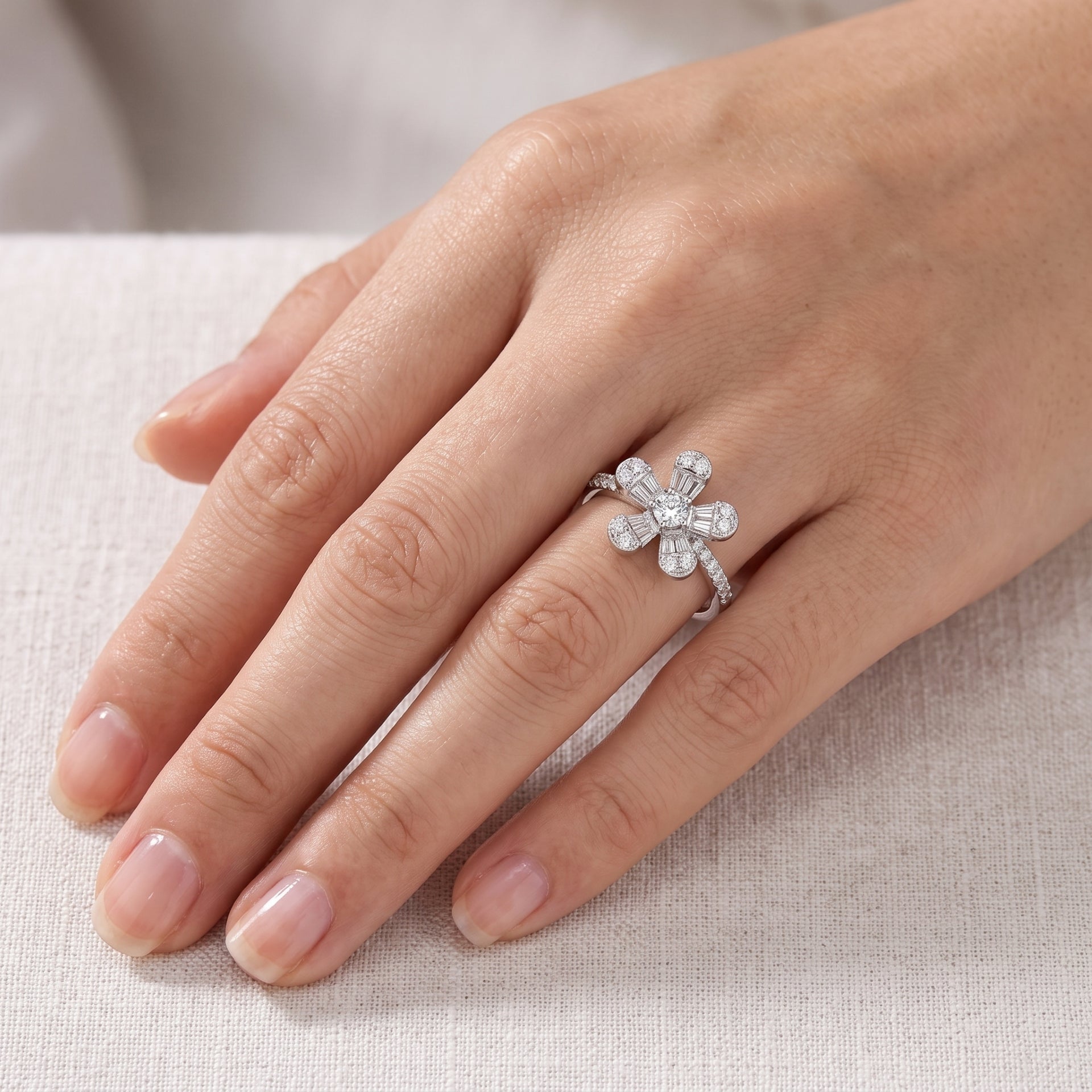 Jasmine Bloom Lab Grown Diamond Ring
