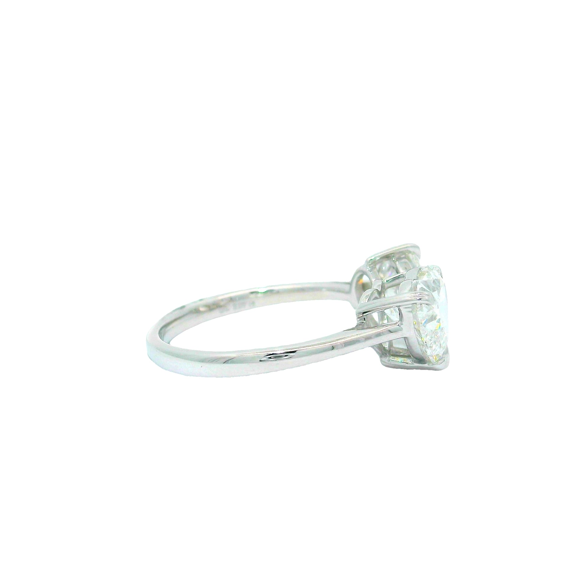 Twin Flame Embrace Solitaire Lab Grown Diamond Ring
