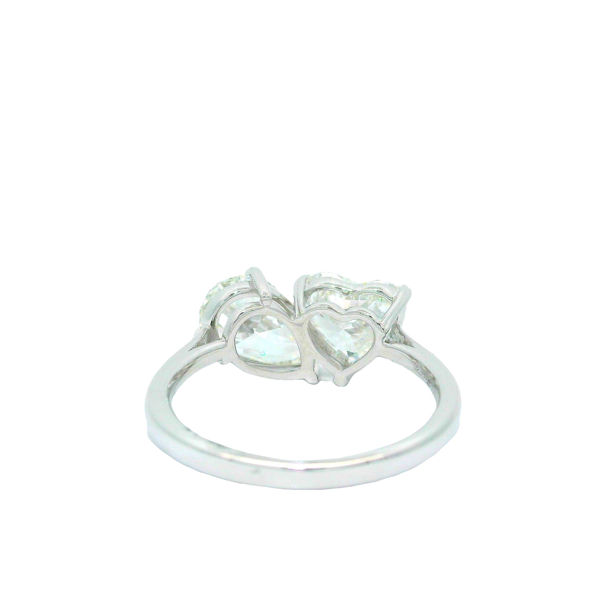 Twin Flame Embrace Solitaire Lab Grown Diamond Ring