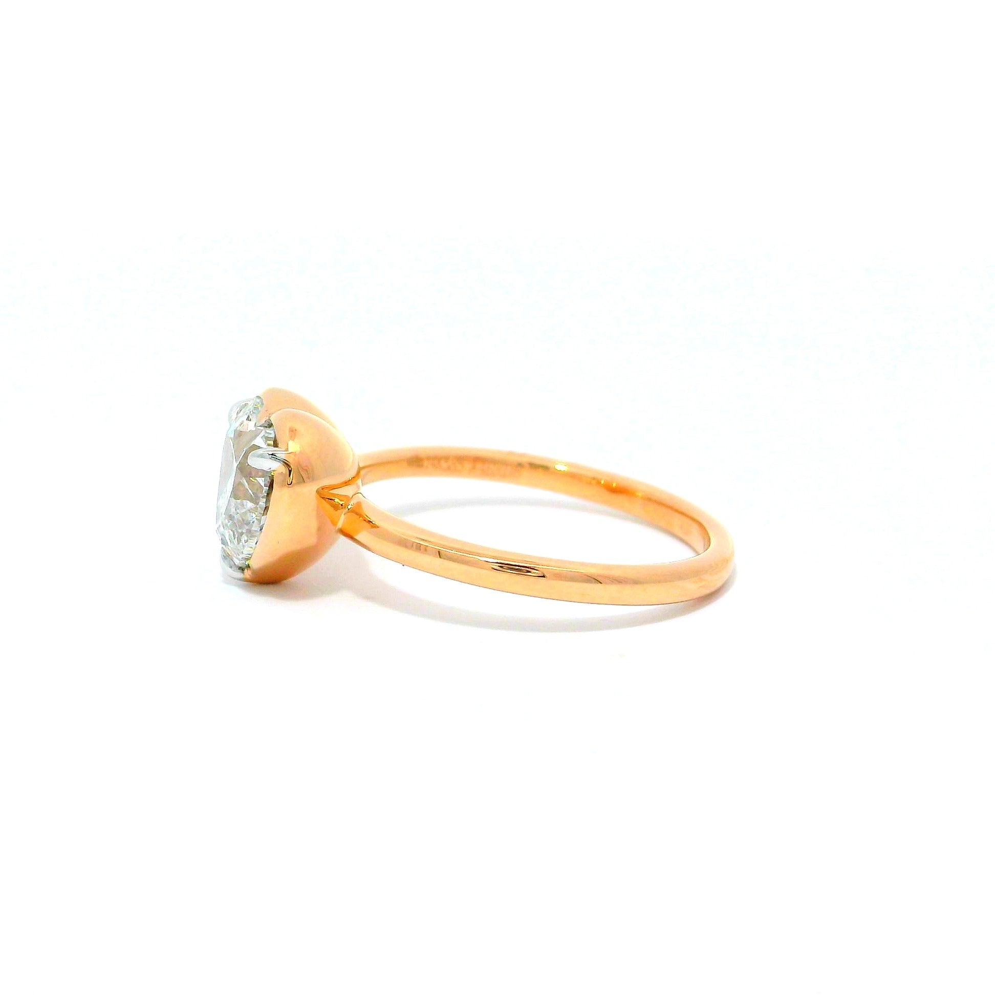 Heartfelt Halo Solitaire Lab Grown Diamond Ring