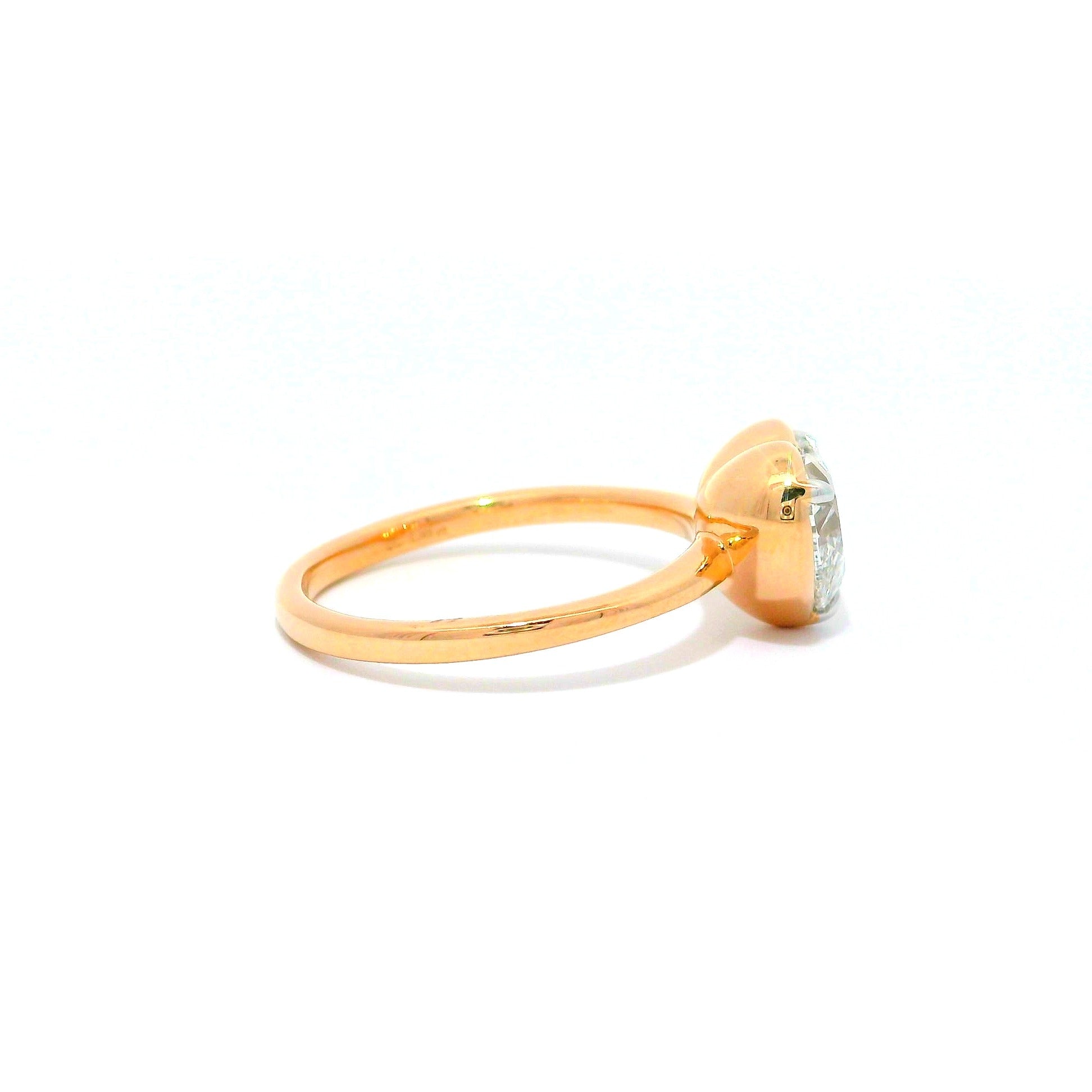 Heartfelt Halo Solitaire Lab Grown Diamond Ring