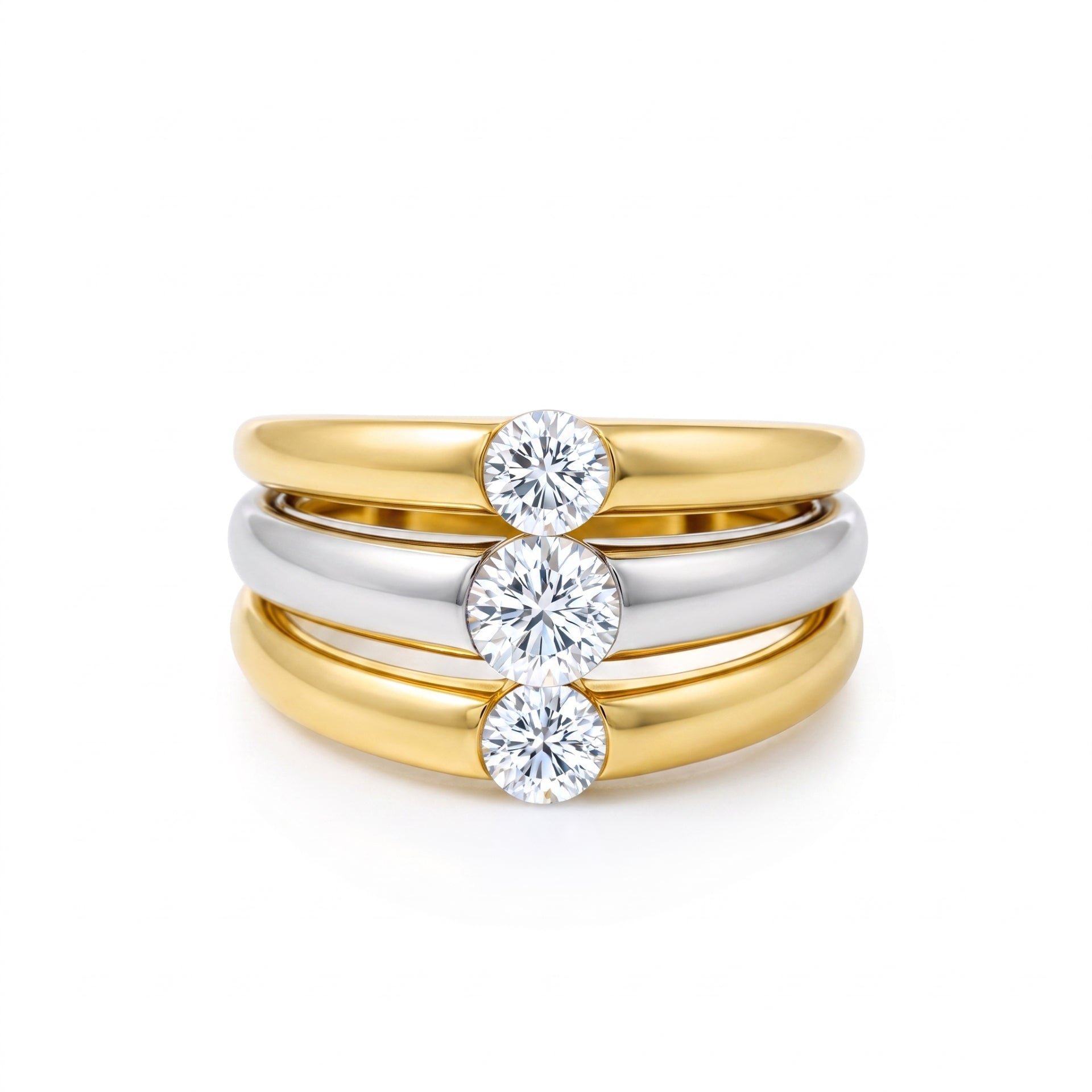 Solas Trinity Lab Grown Diamond Ring