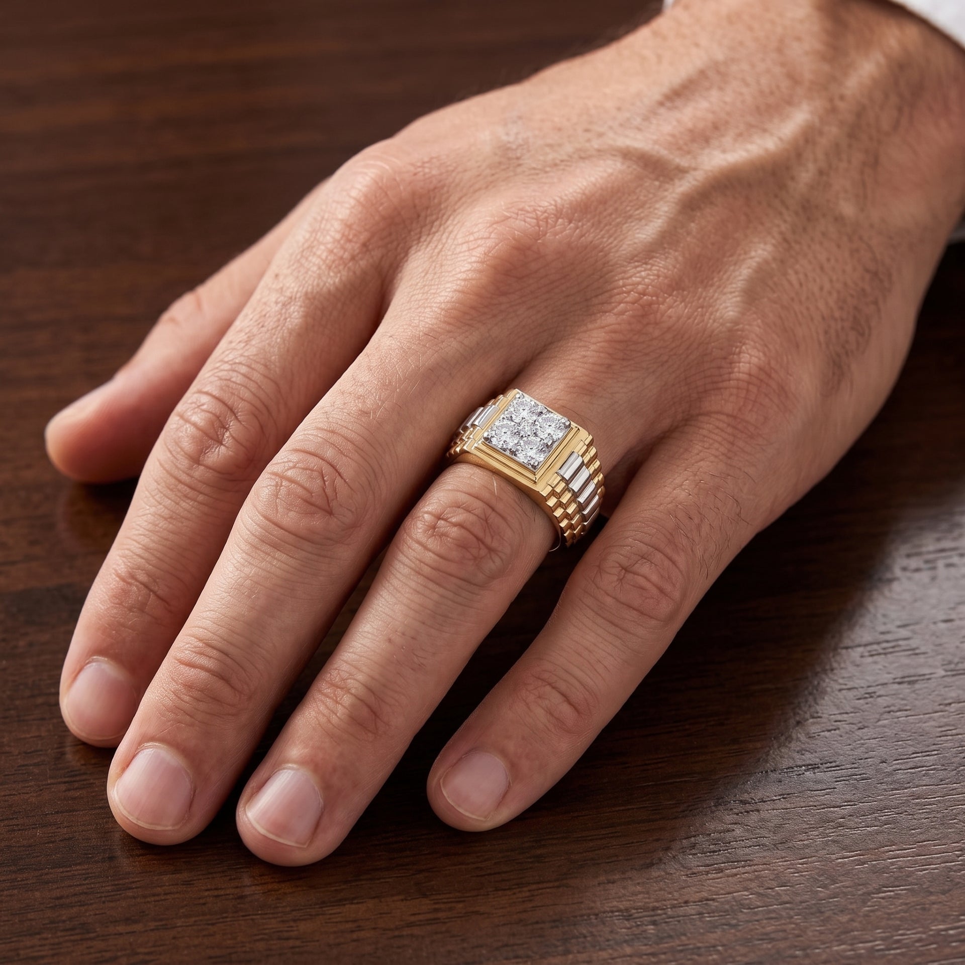 Golden Frost Lab Grown Diamond Ring