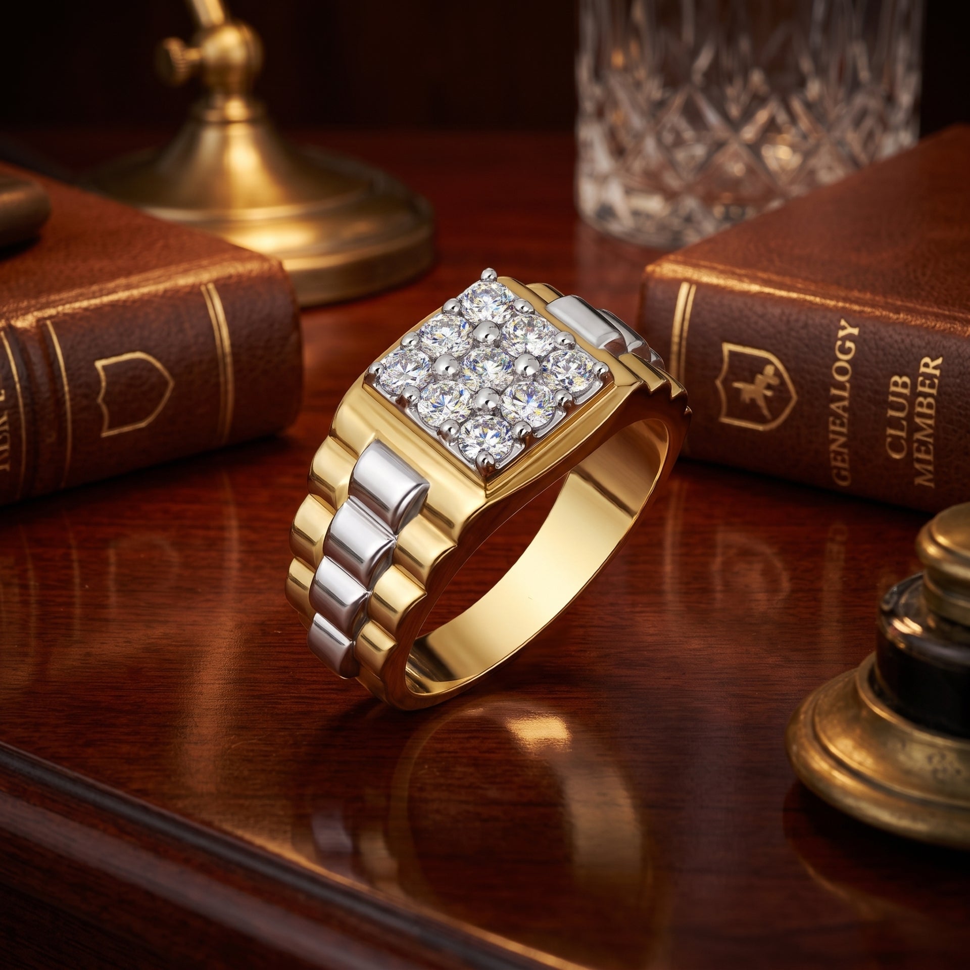 Golden Barricade Lab Grown Diamond Ring