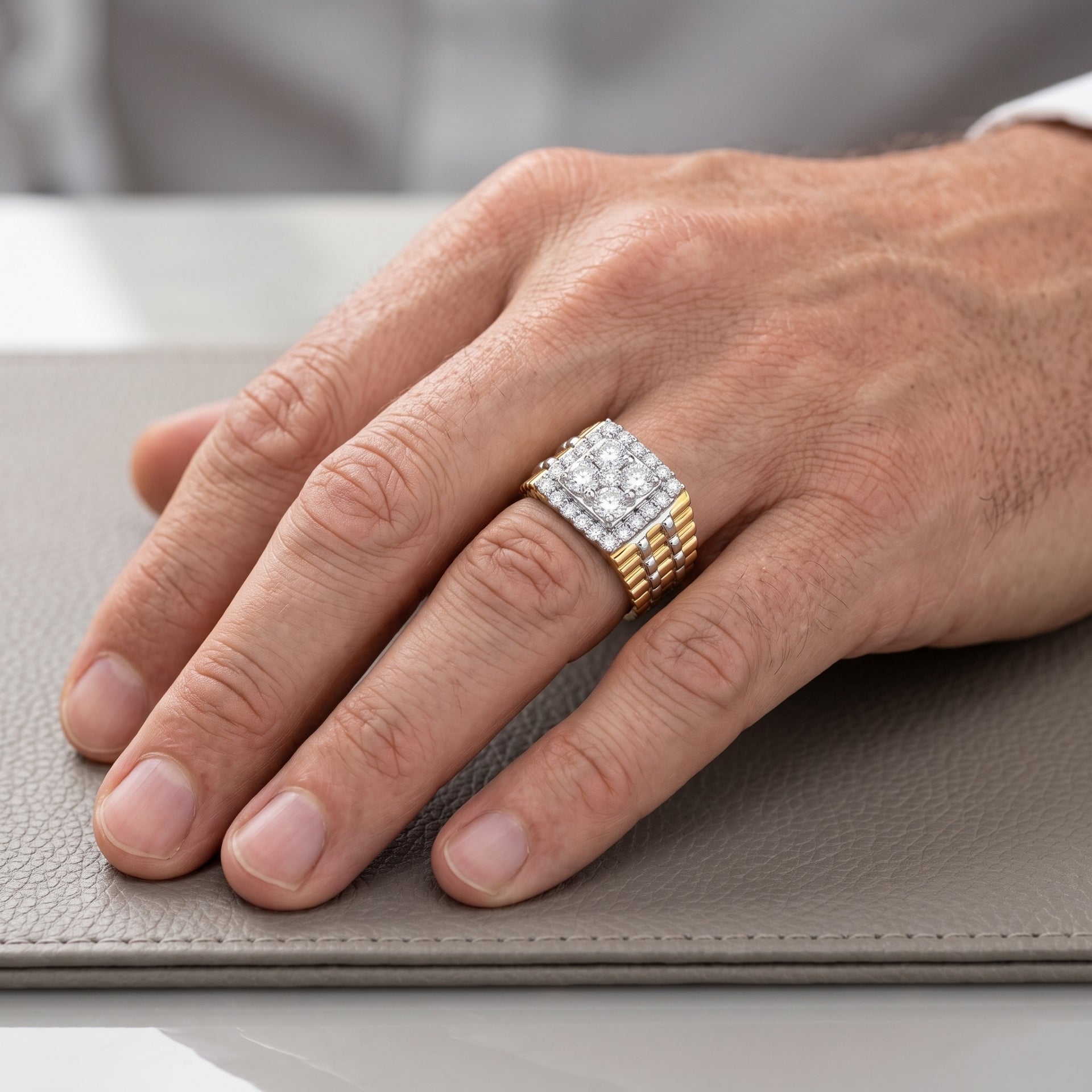 Radiant Matrix Lab Grown Diamond Ring