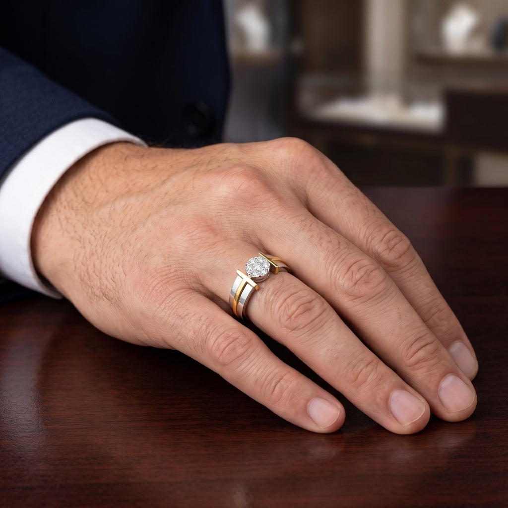 Modern Orbit Lab Grown Diamond Ring