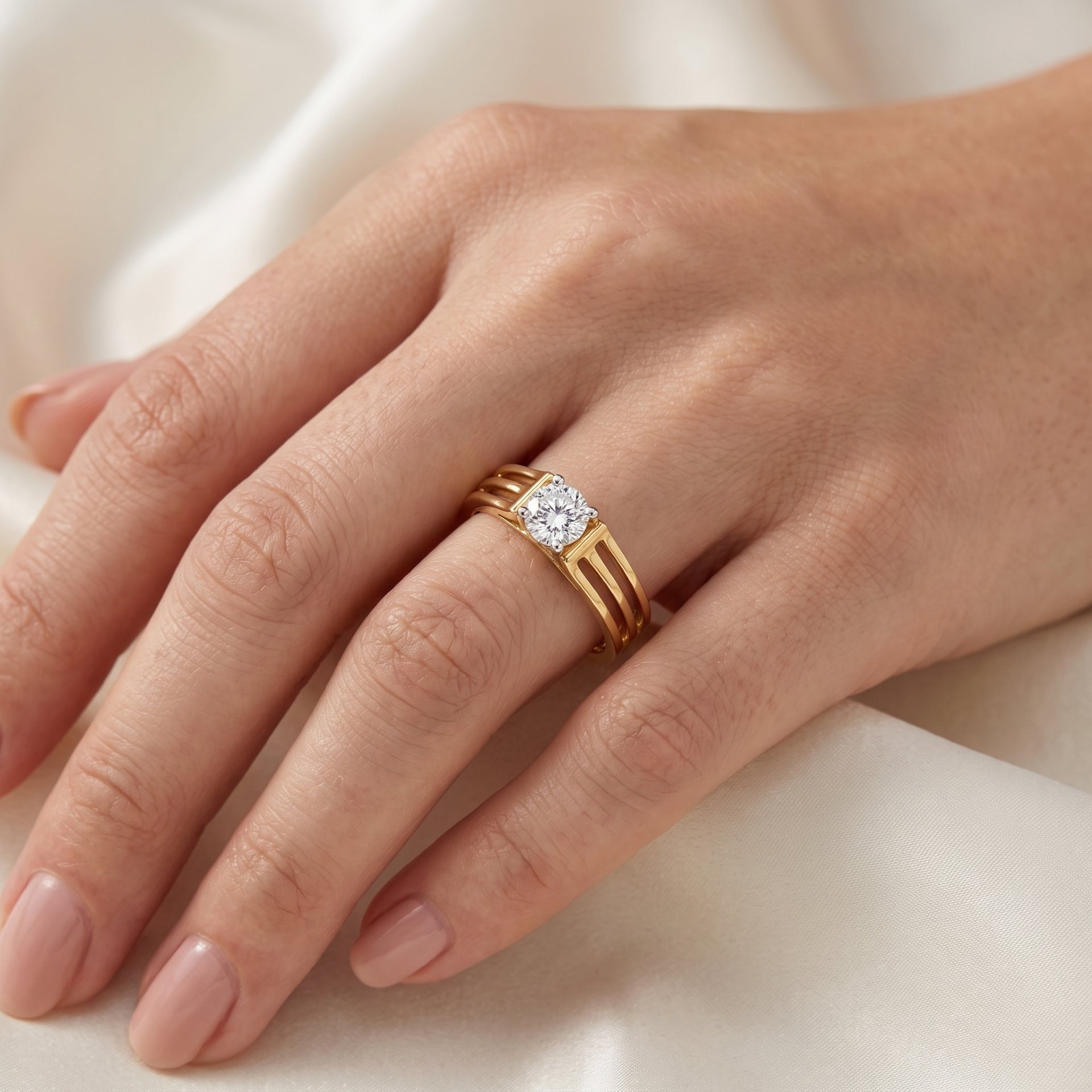 Trinity Path Lab Grown Diamond Ring