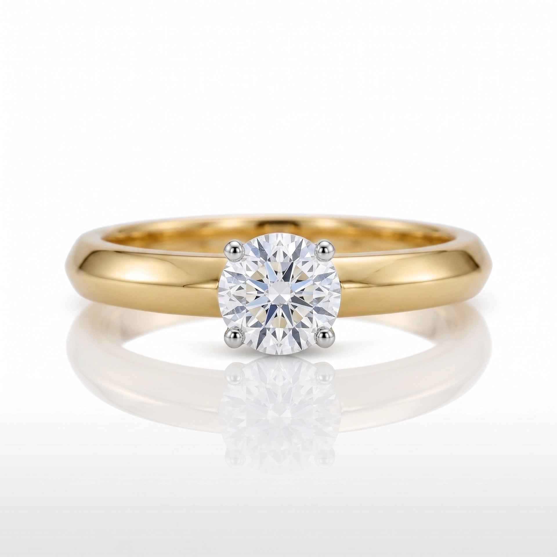 Regent Groove Lab Grown Diamond Ring