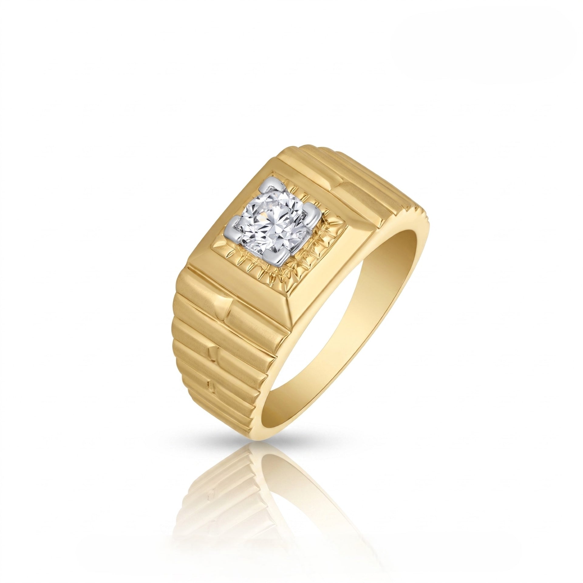 Men’s Meridian Pillar Lab Grown Diamond Ring