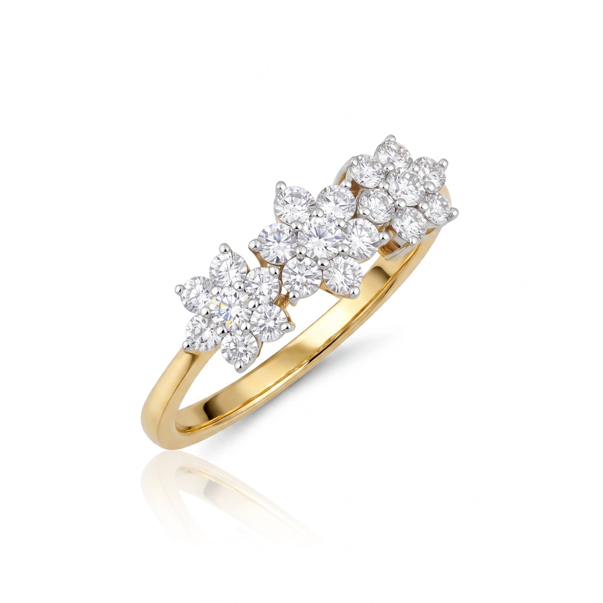 Sunlit Daisy Duo Lab Grown Diamond Ring