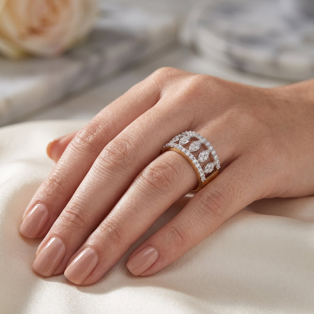 Harmony Foliage Lab Grown Diamond Ring