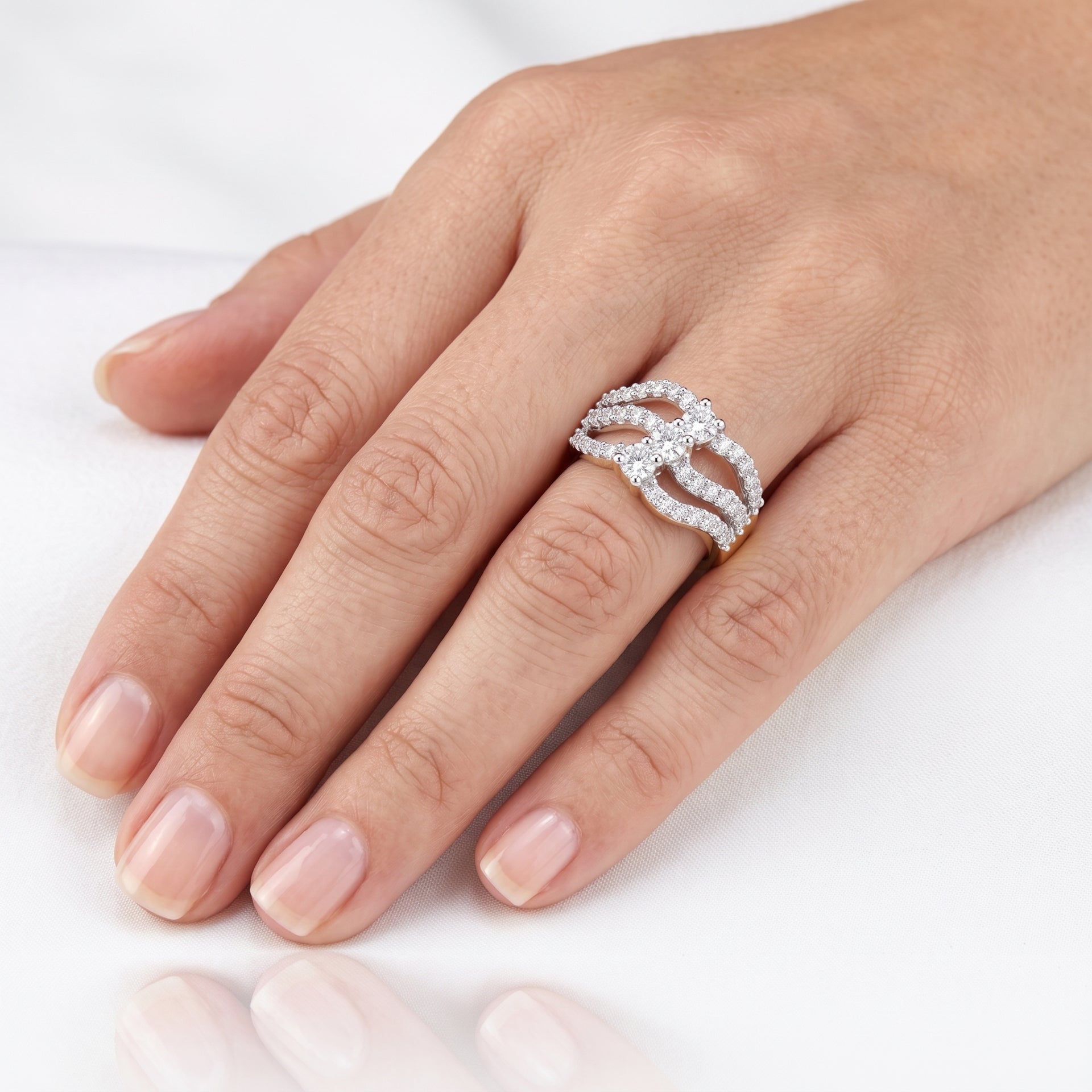 Interlaced Elegance Lab Grown Diamond Ring