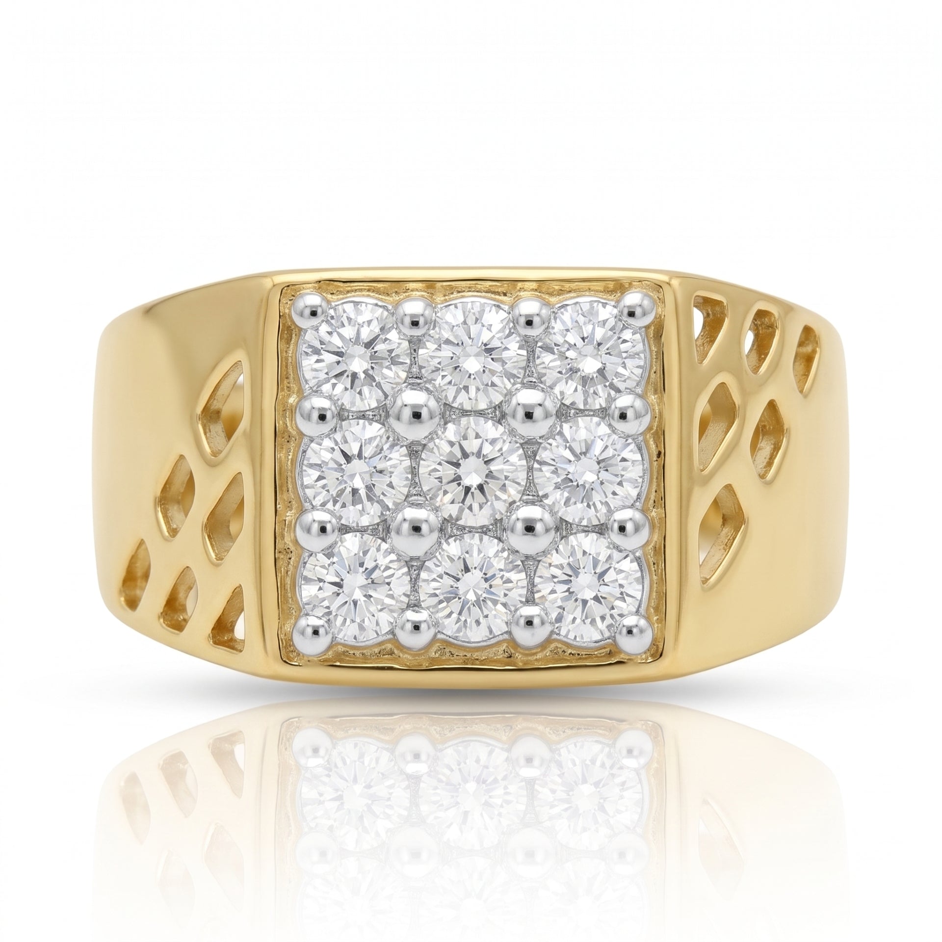 Prestige Net Cluster Lab Grown Diamond Ring