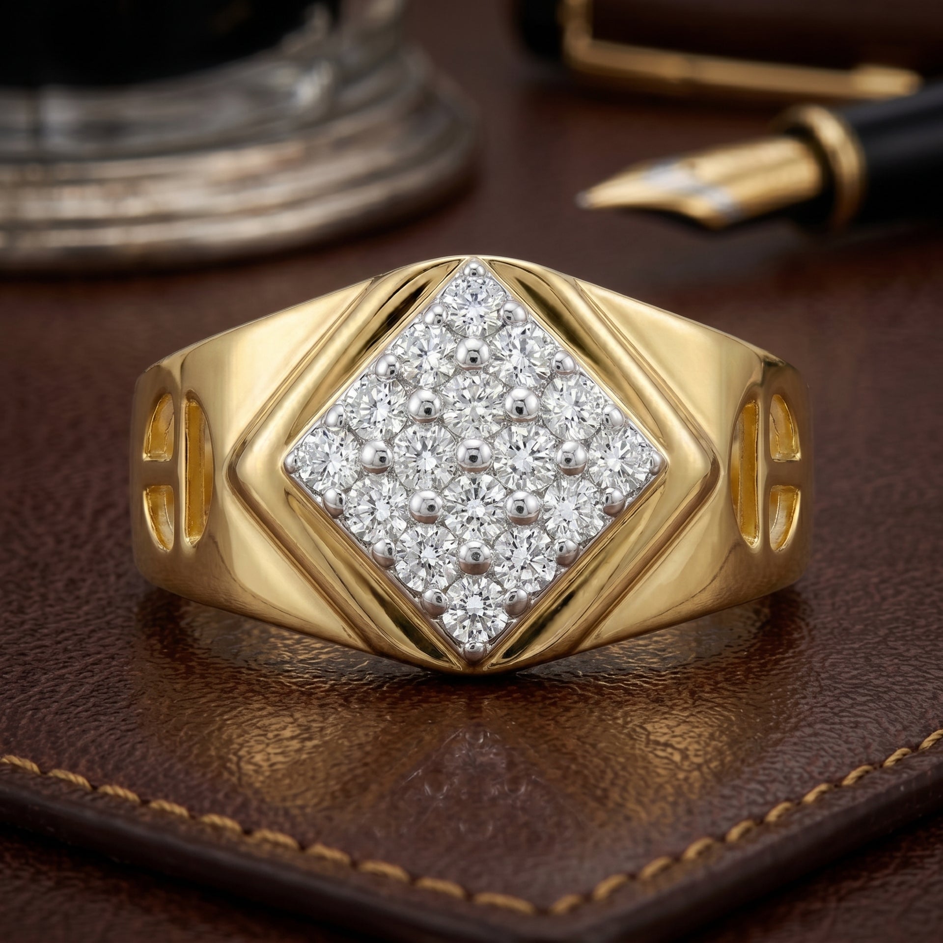 Honor Shield Statement Lab Grown Diamond Ring