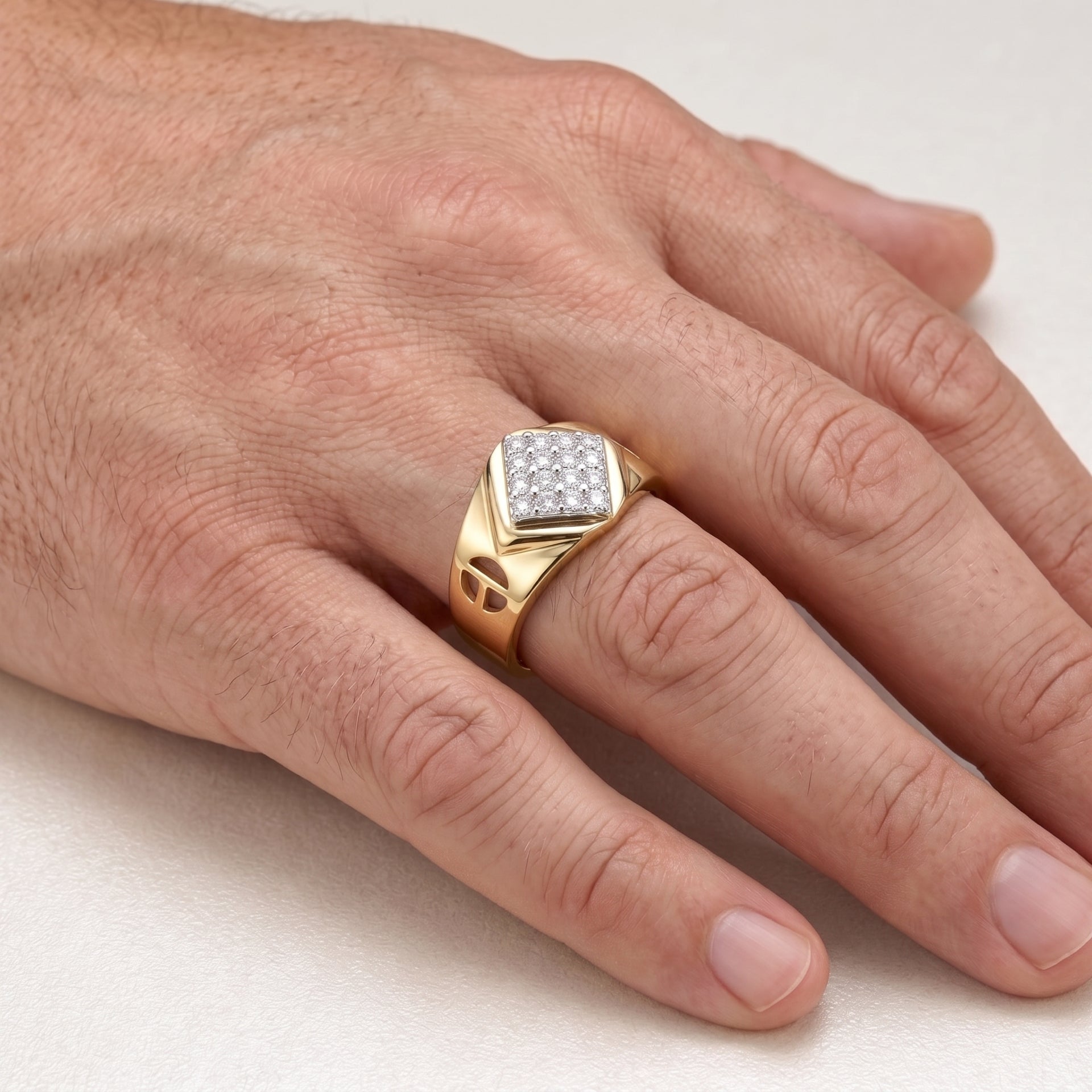Honor Shield Statement Lab Grown Diamond Ring