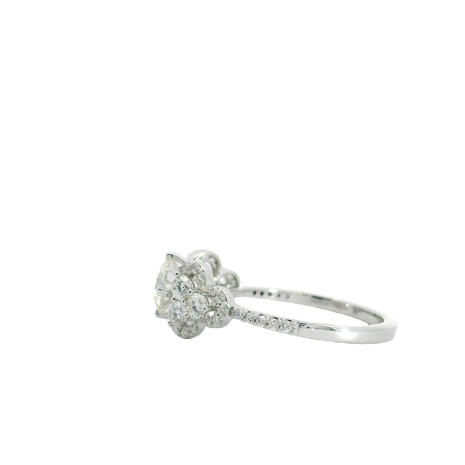 Trilogy Bloom Solitaire Lab Grown Diamond Ring