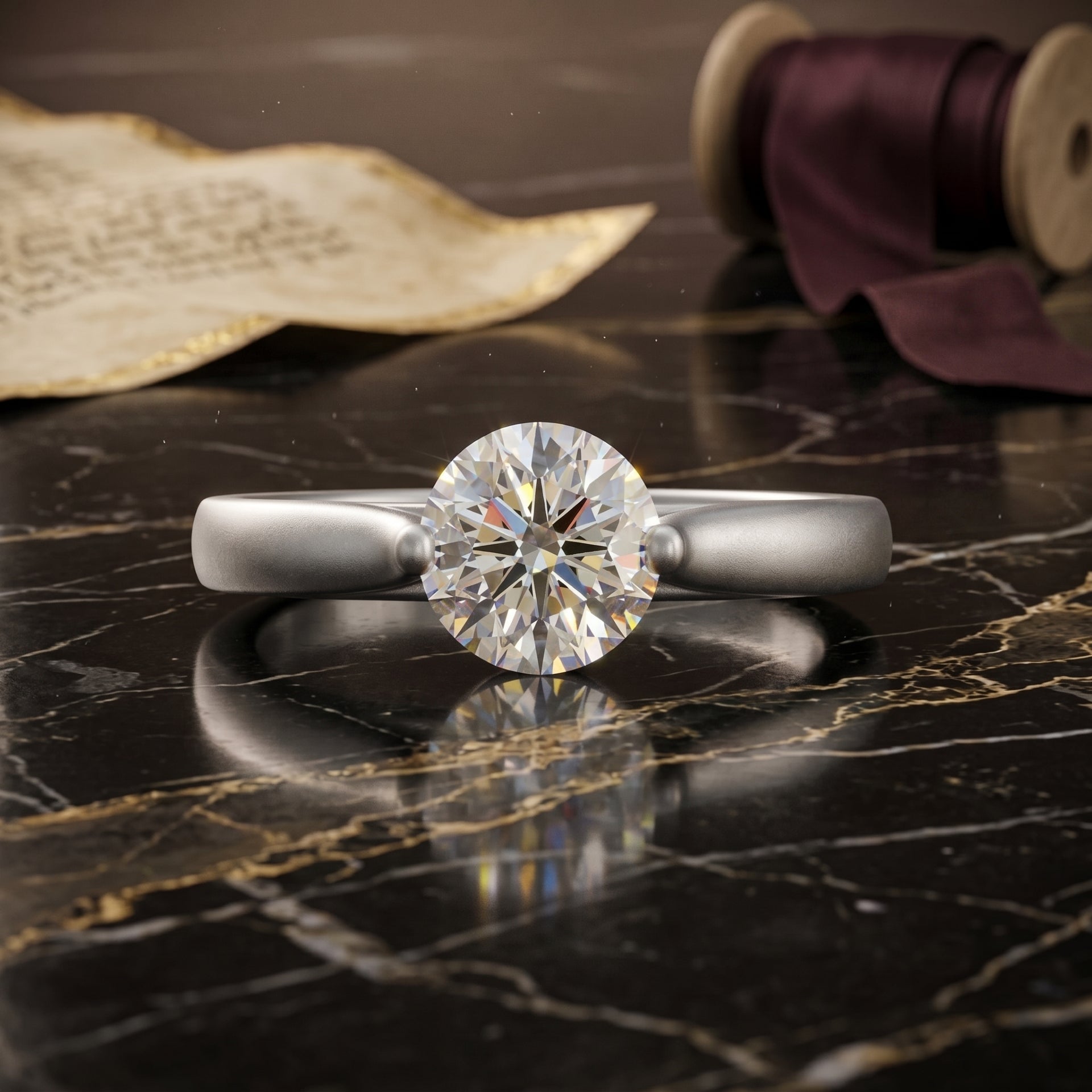 Foundry Solitaire Lab Grown Diamond Ring