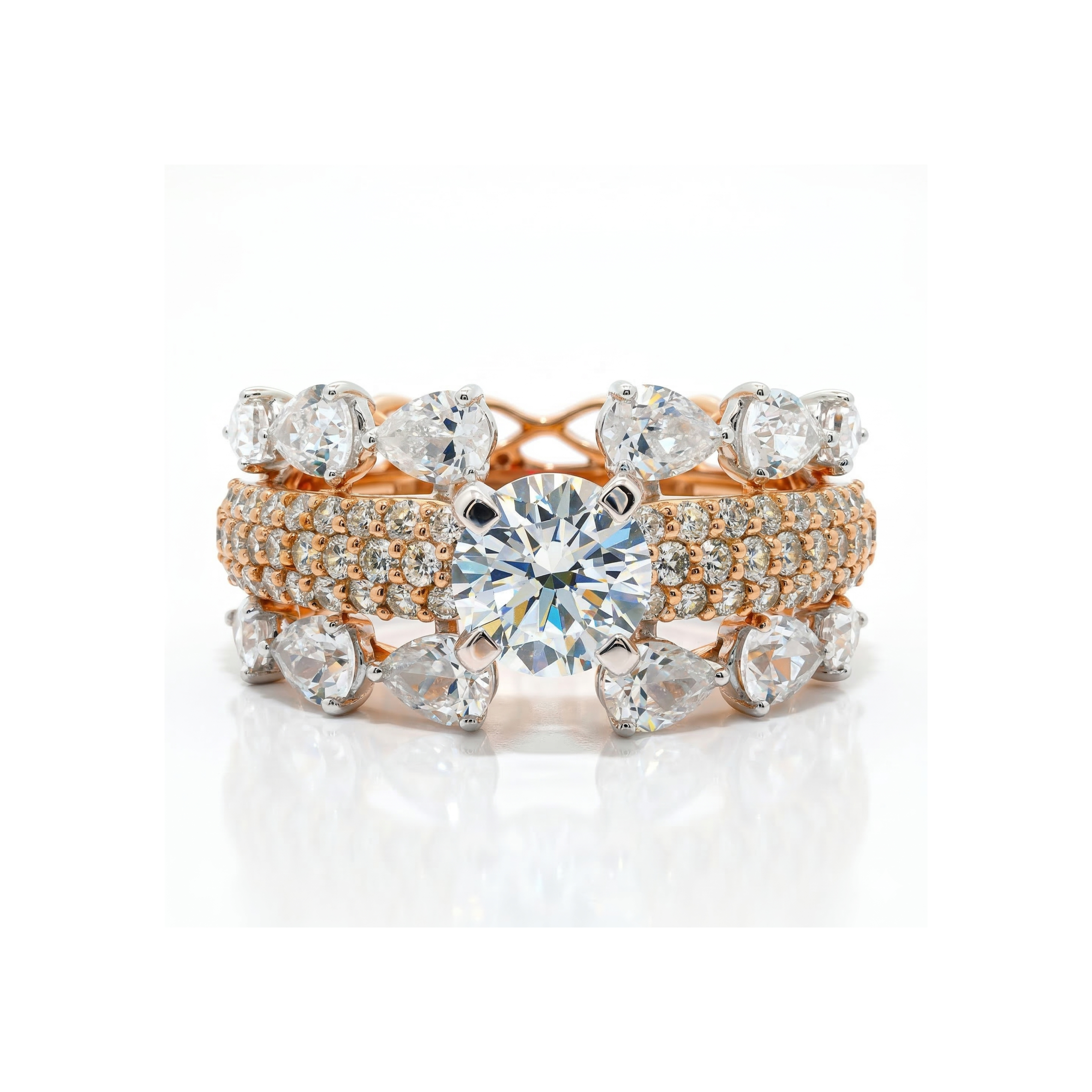 Unity Fortress Solitaire Lab Grown Diamond Ring