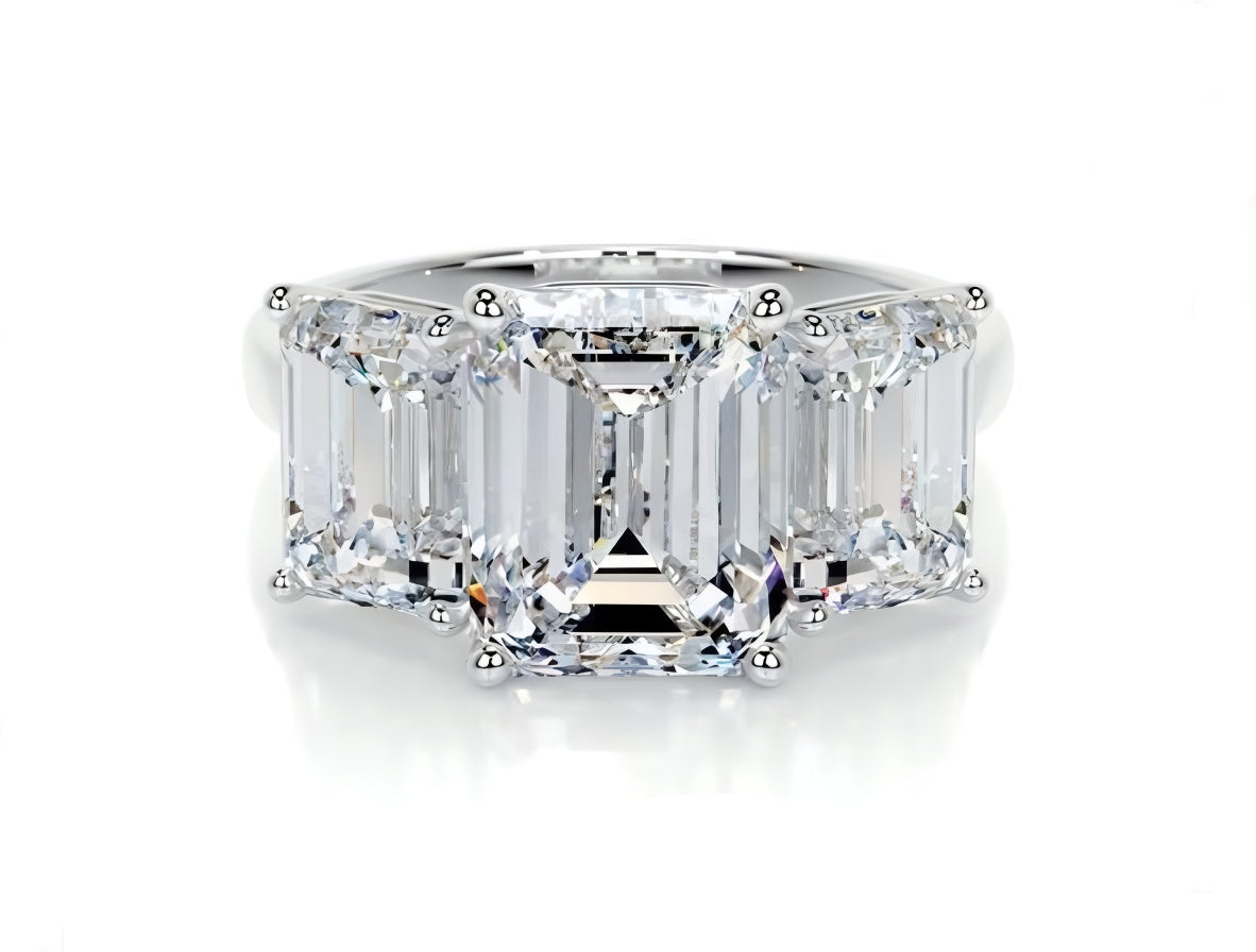 Triple Grace Solitaire Lab Grown Diamond Ring