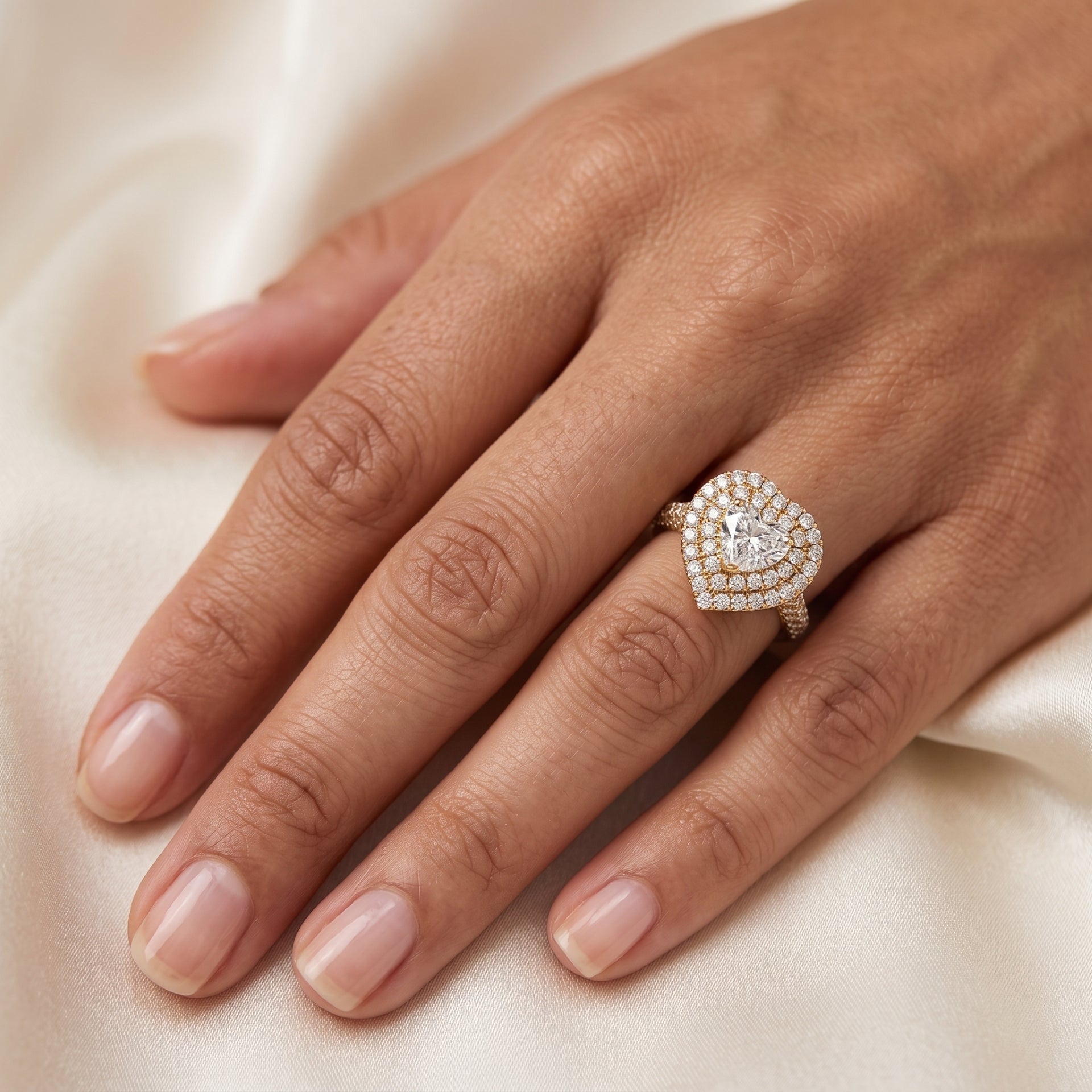 True Heart Solitaire Lab Grown Diamond Ring