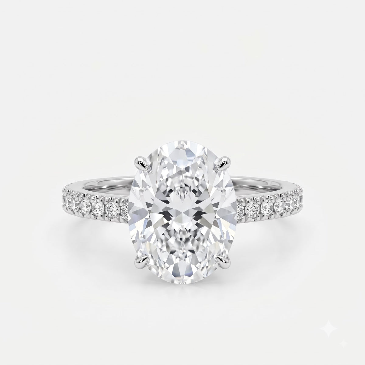 Royal Oval Solitaire Lab Grown Diamond Ring