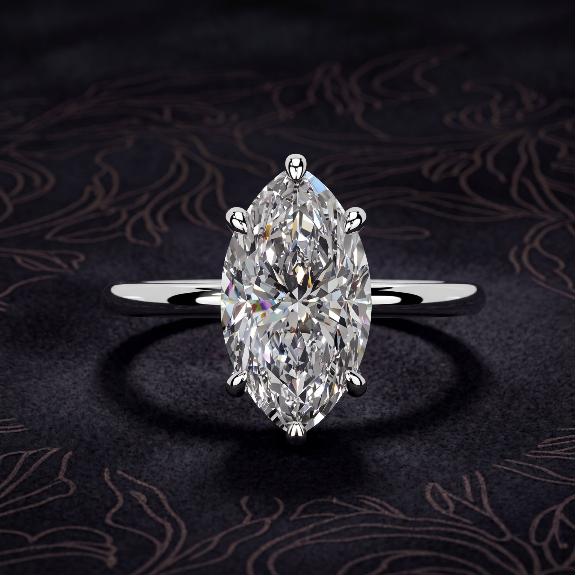 Everglow Solitaire Lab Grown Diamond Ring