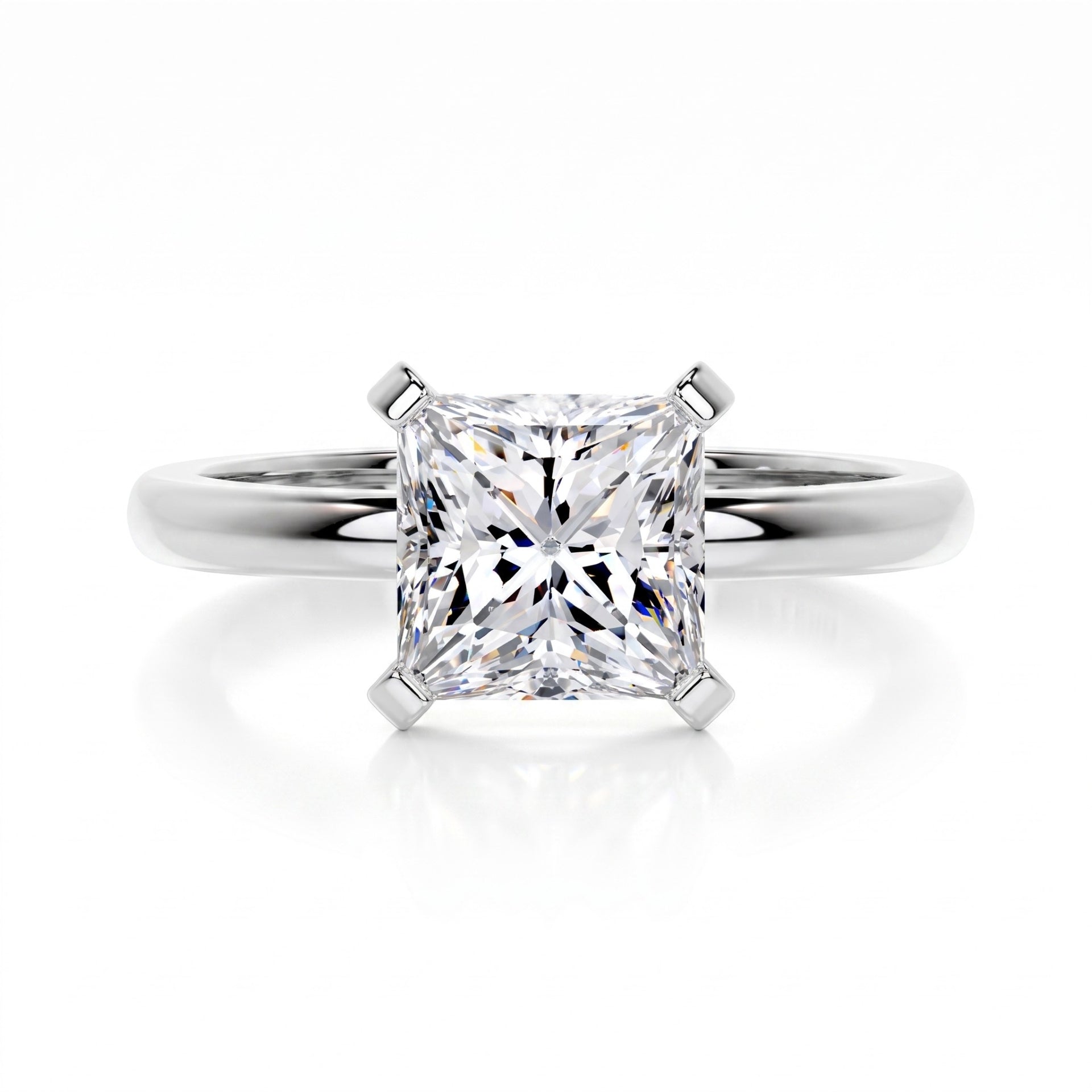 Slender Solitaire Lab Grown Diamond Ring