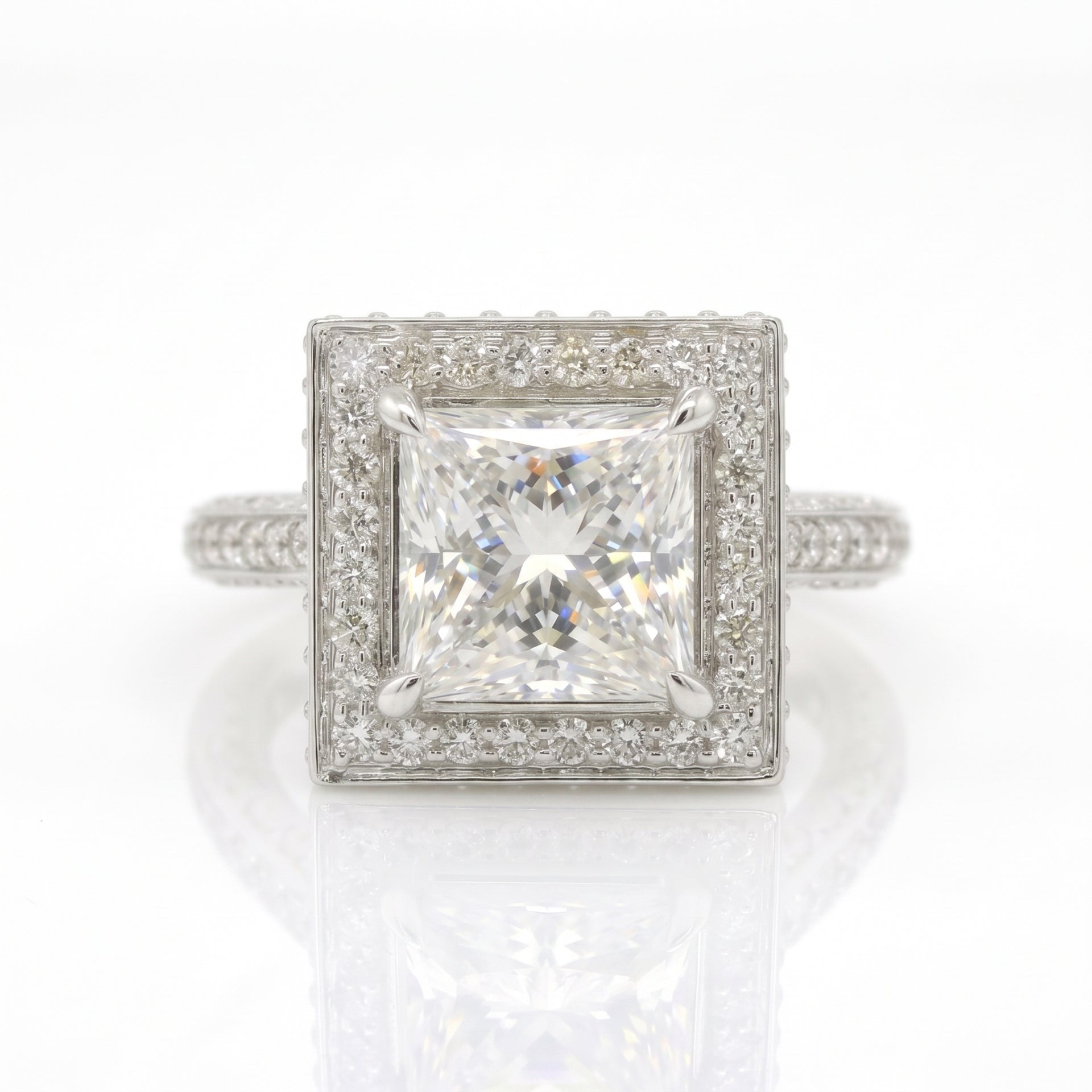 Sovereign Square Solitaire Lab Grown Diamond Ring