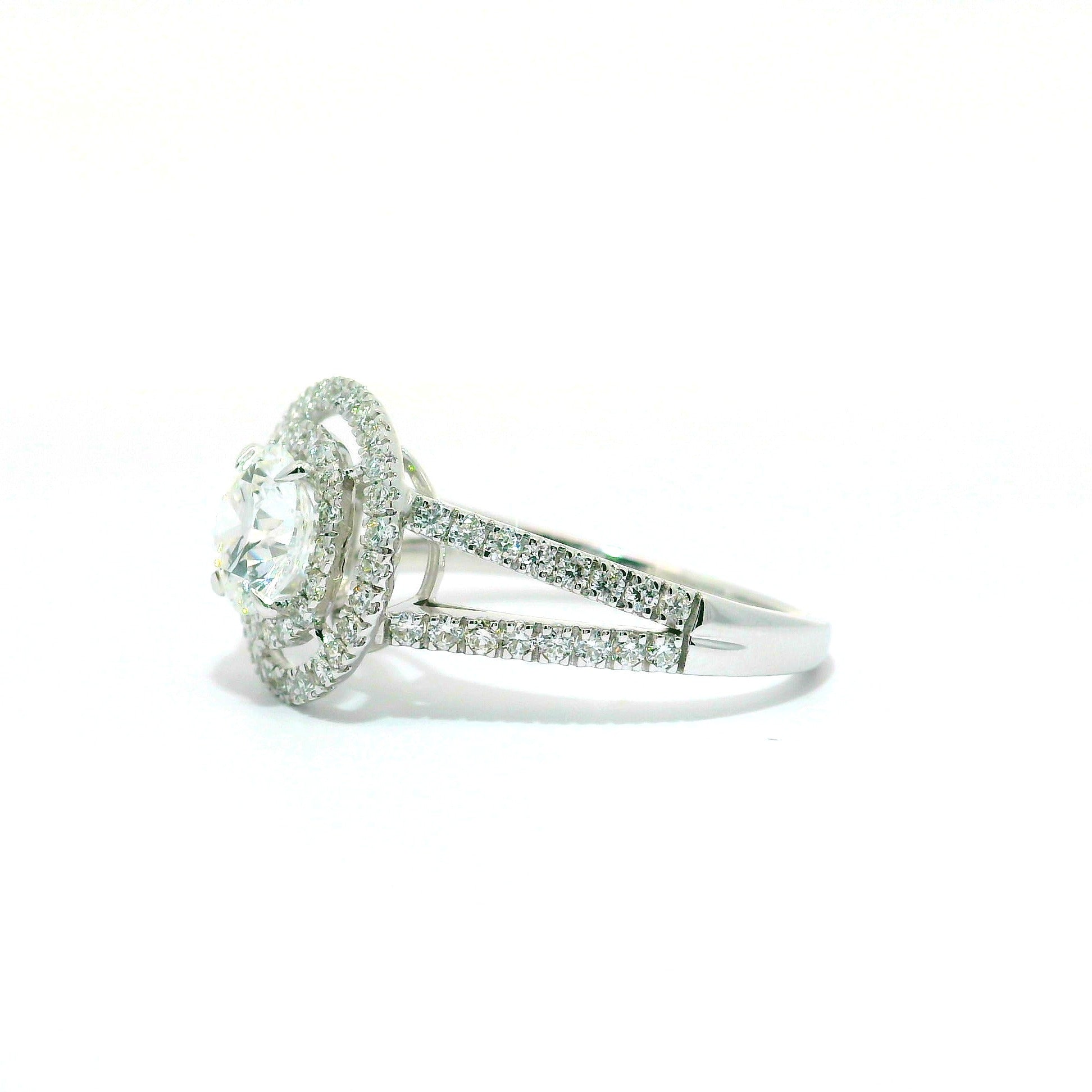 Cosmic Aura Solitaire Lab Grown Diamond Ring