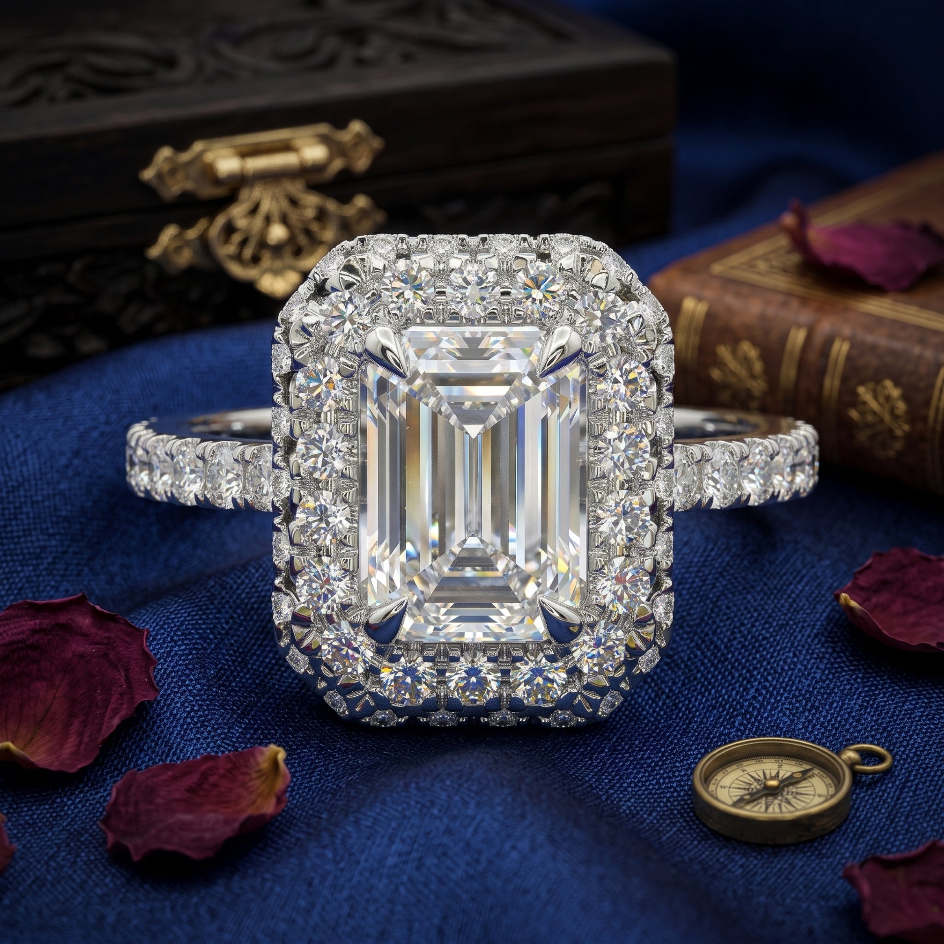 Lumina Recta Solitaire Lab Grown Diamond Ring