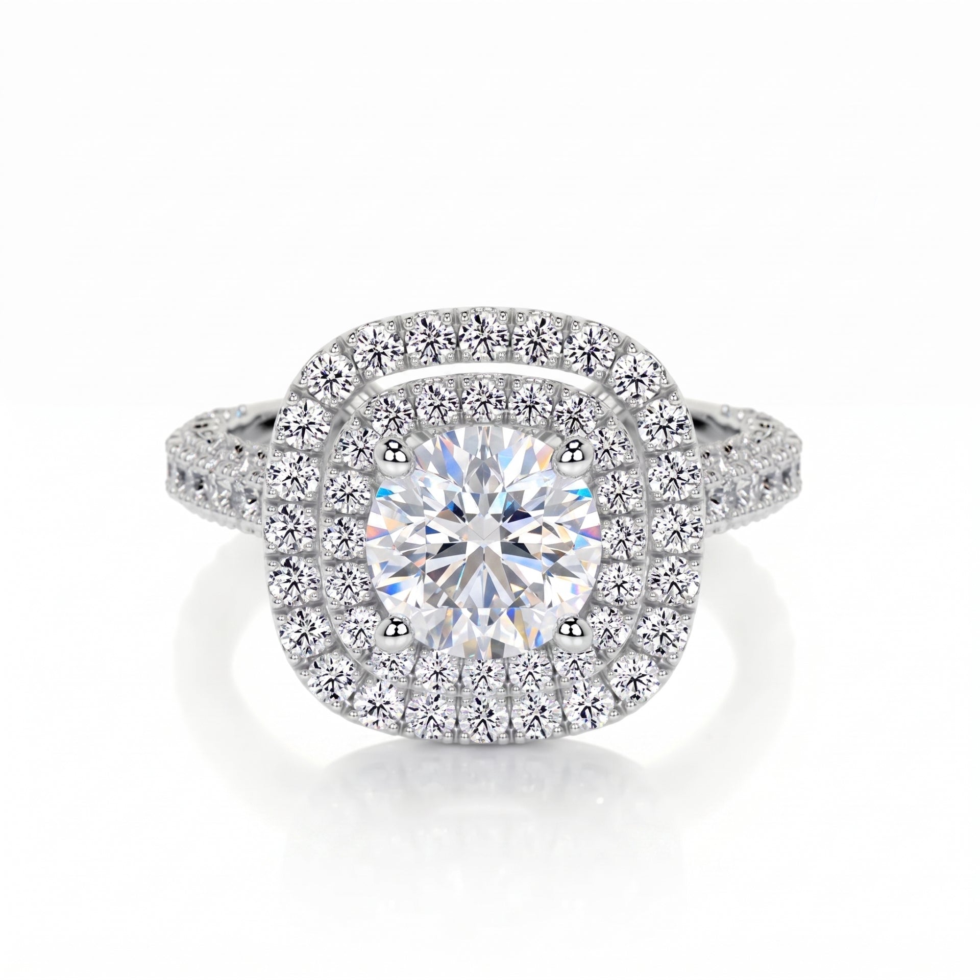 Twilight Halo Solitaire Lab Grown Diamond Ring