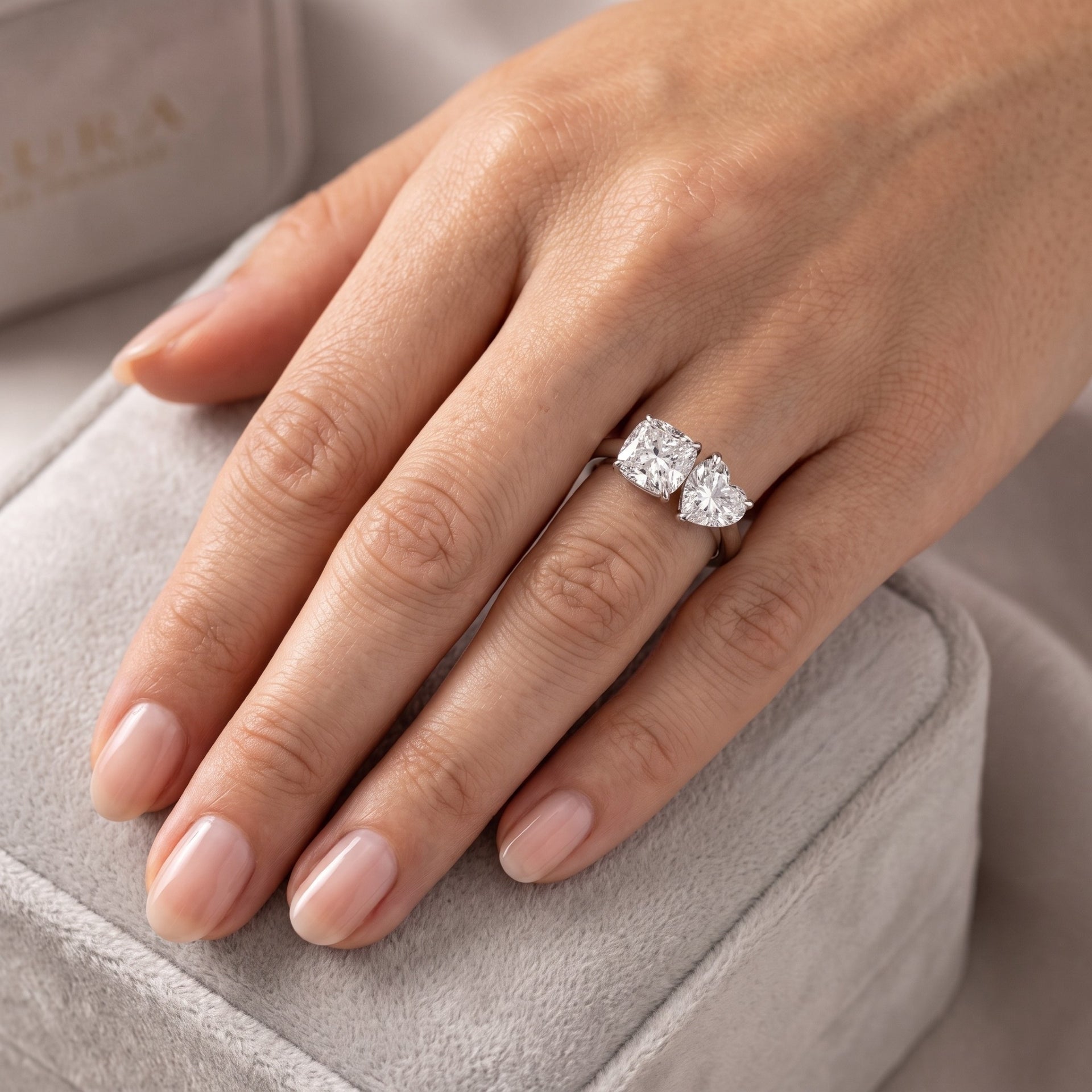 Perfect Pair Solitaire Lab Grown Diamond Ring