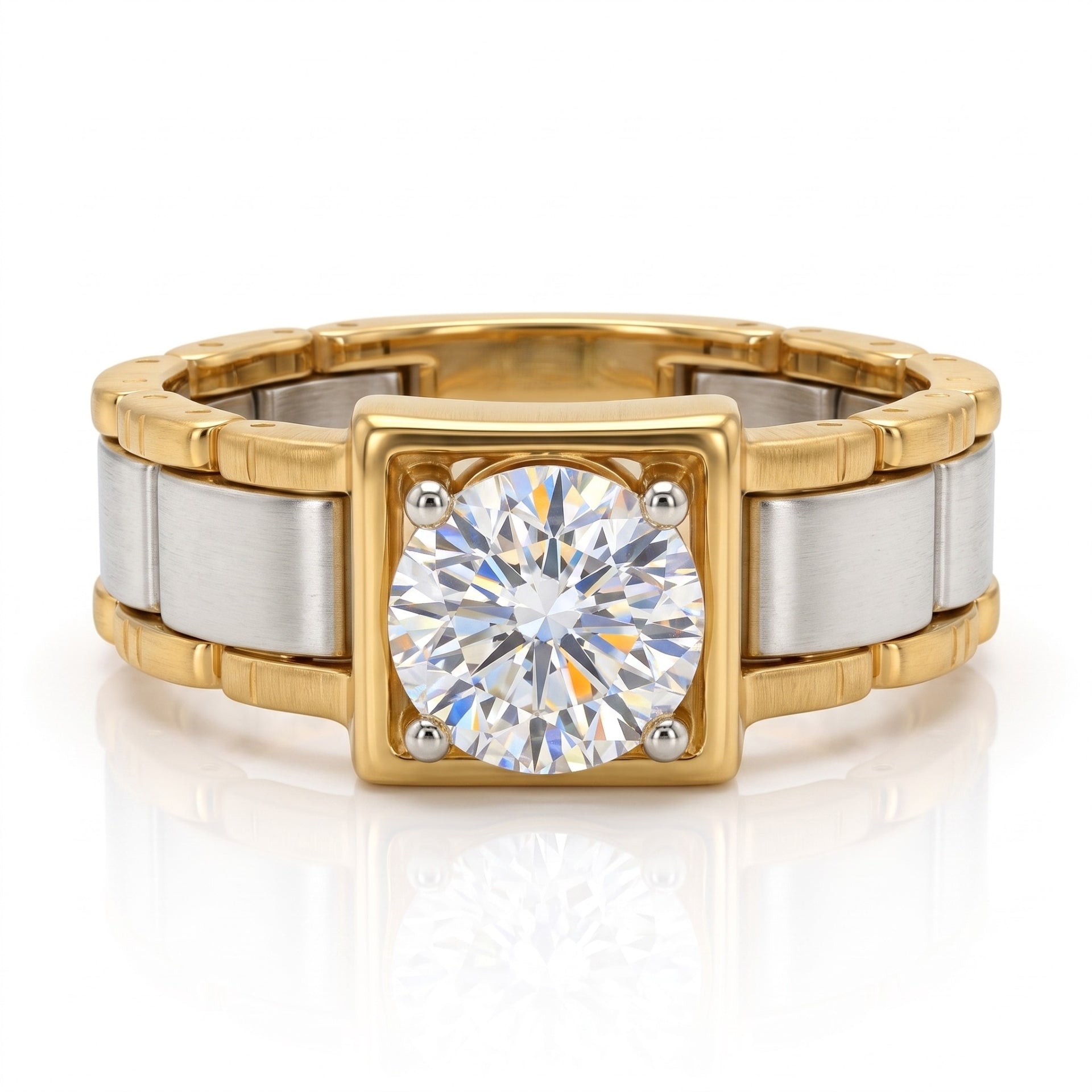 Modern Baroness Solitaire Lab Grown Diamond Ring