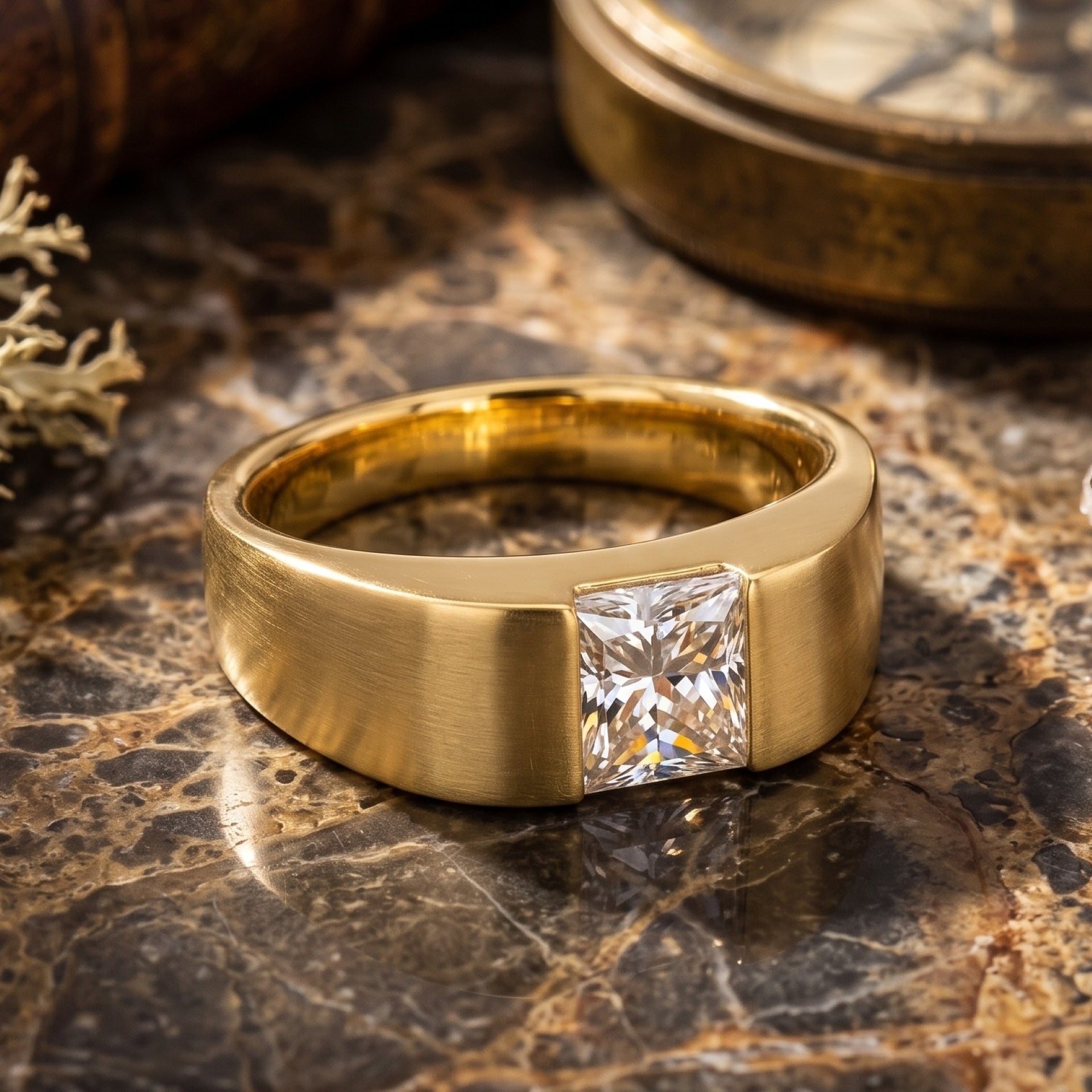 Sterling Sentinel Solitaire Lab Grown Diamond Ring