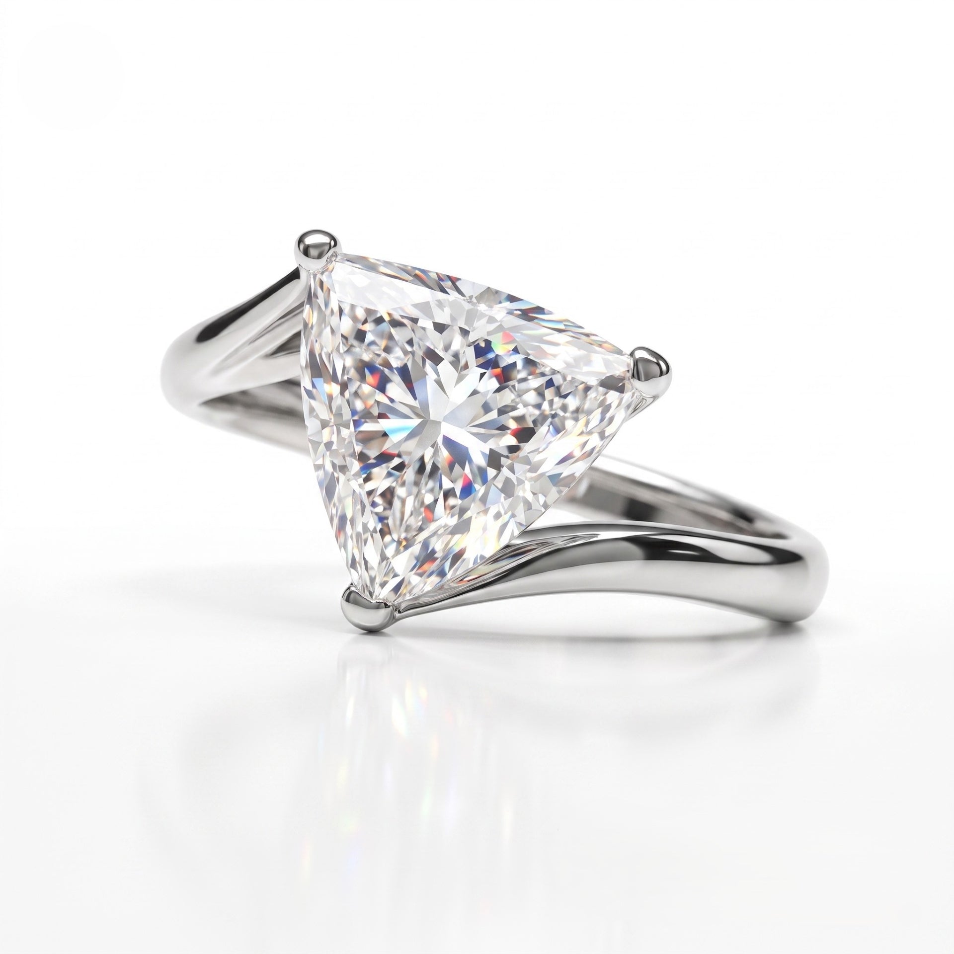 Luna Tria Solitaire Lab Grown Diamond Ring