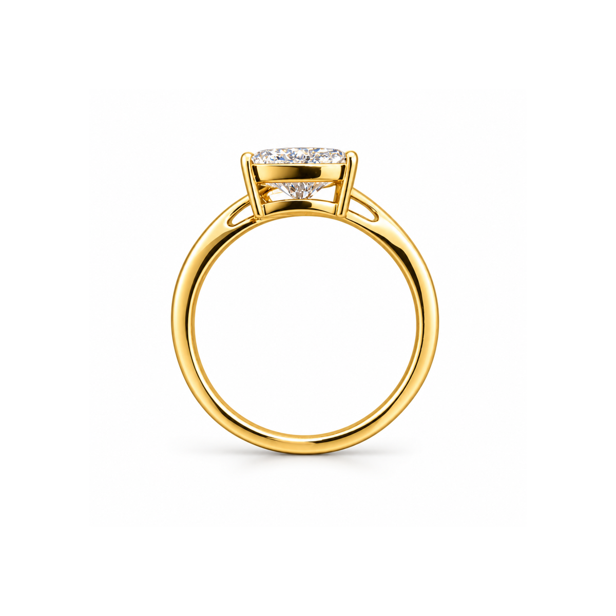 Luna Tria Solitaire Lab Grown Diamond Ring