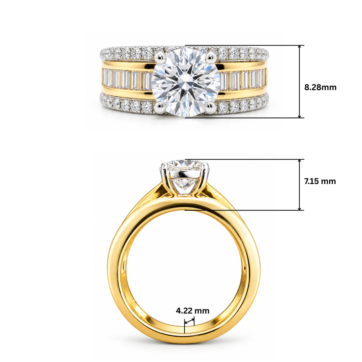 Stellar Prestige Solitaire Lab Grown Diamond Ring