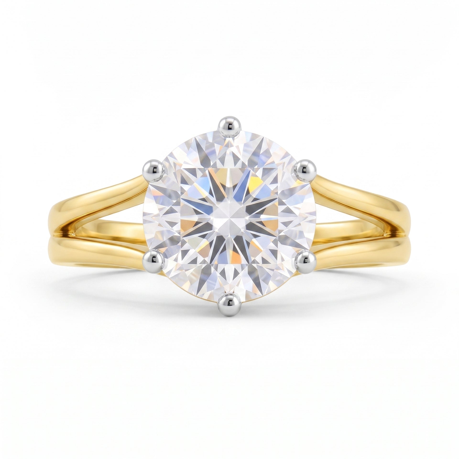 Majestic Sundawn Solitaire Lab Grown Diamond Ring