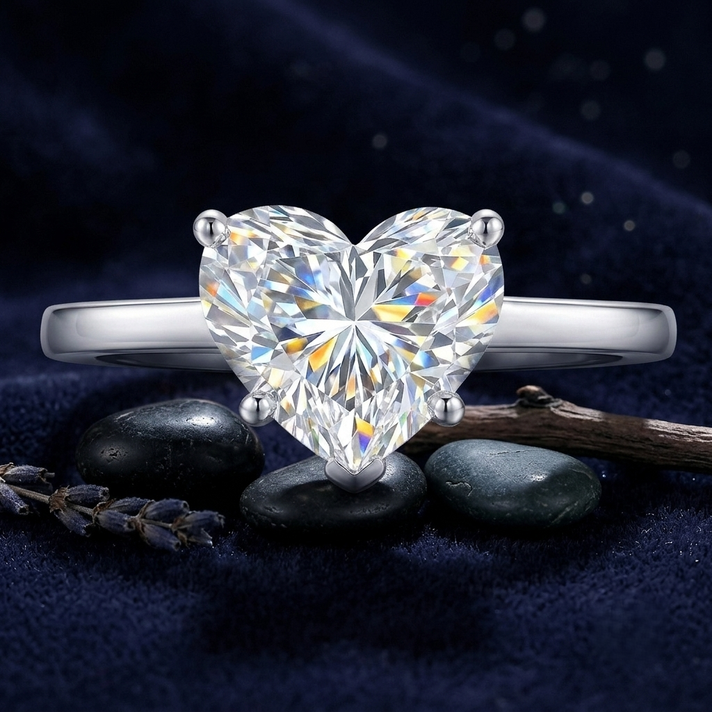 Heartline Enchant Solitaire Lab Grown Diamond Ring