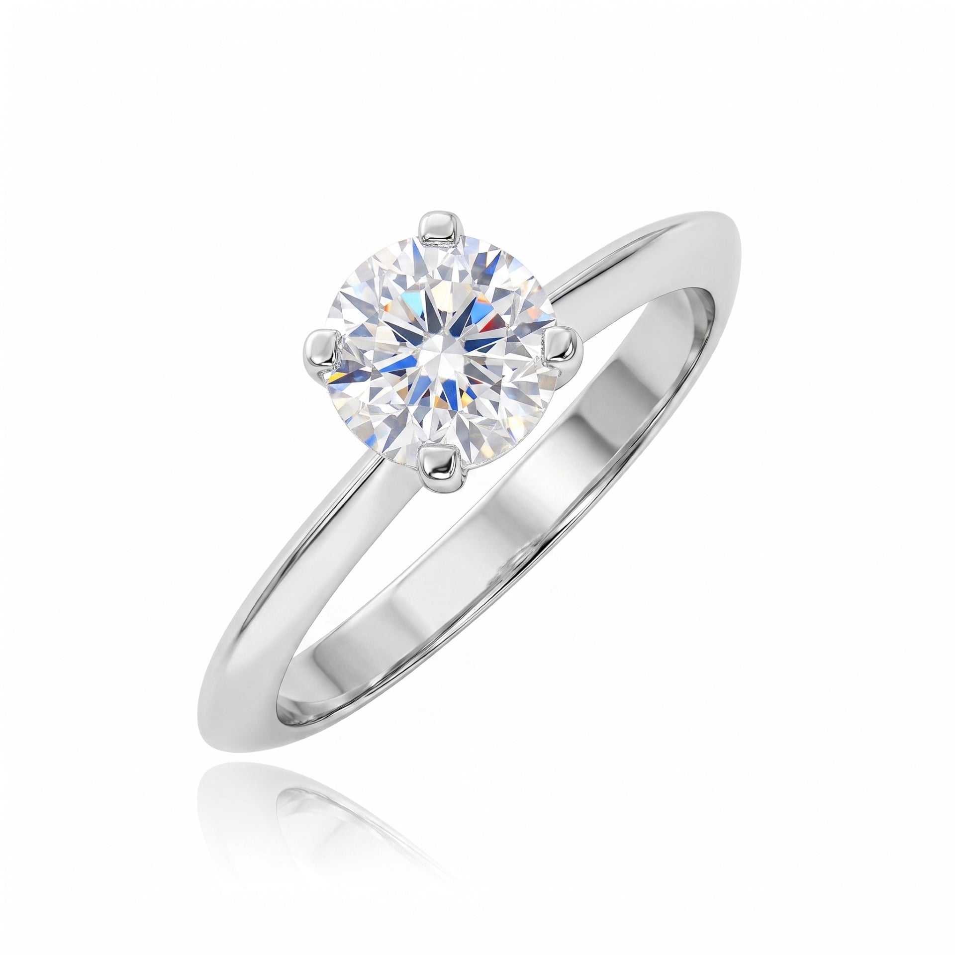 PolarGlow Solitaire Lab Grown Diamond Ring