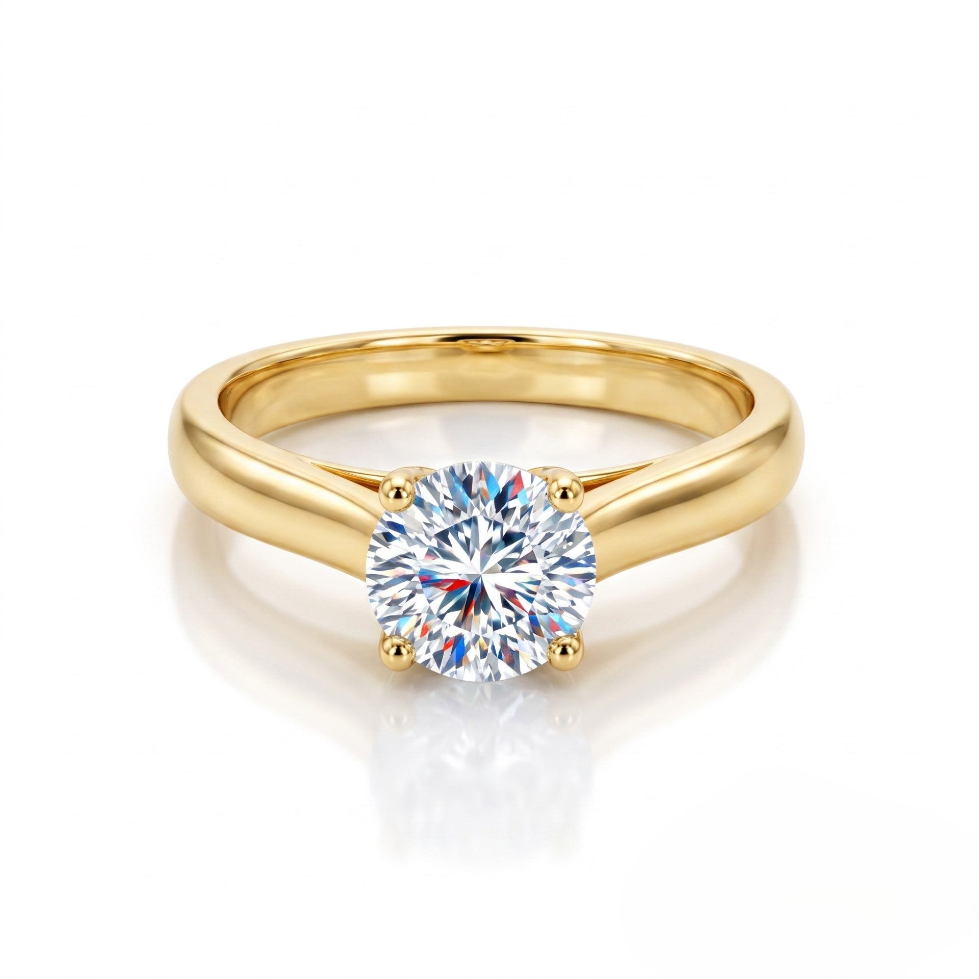 Golden Promise Solitaire Lab Grown Diamond Ring
