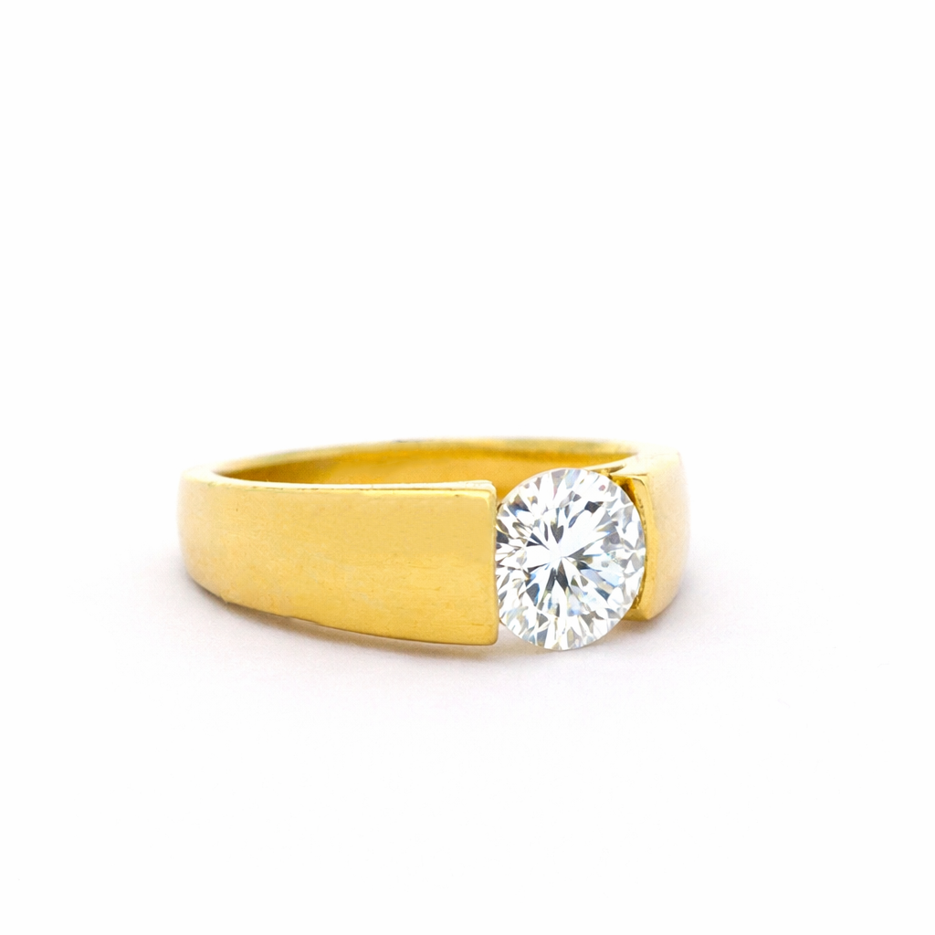 Titan Cradle Solitaire Lab Grown Diamond Ring