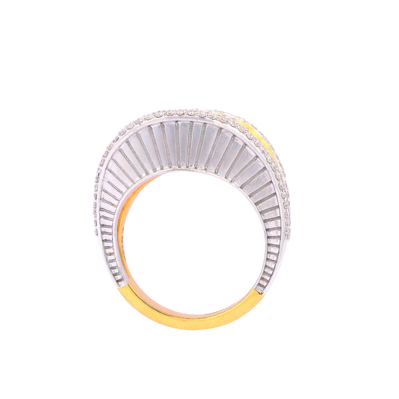 Oceanic Crest Solitaire Lab Grown Diamond Ring